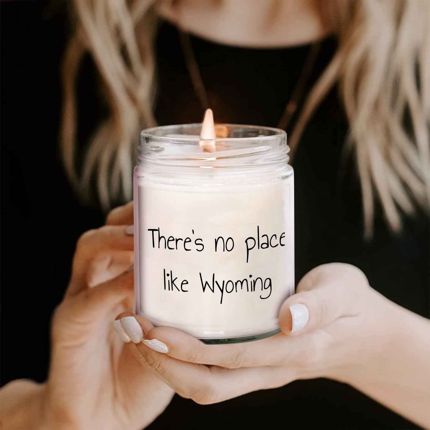 Wyoming's Best Kept Secret: 9oz Vanilla Soy Candle, There's No Place Like Wyoming - Mallard Moon Gift Shop