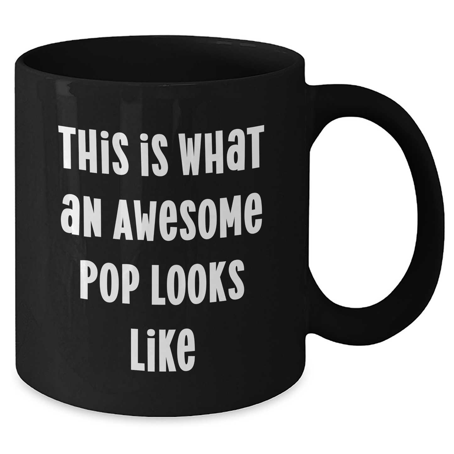 Funny Pop Gifts - This Is What An Awesome Black Coffee Mug Looks Like, Father's Day Unique Gifts from Friends to Men - Additional