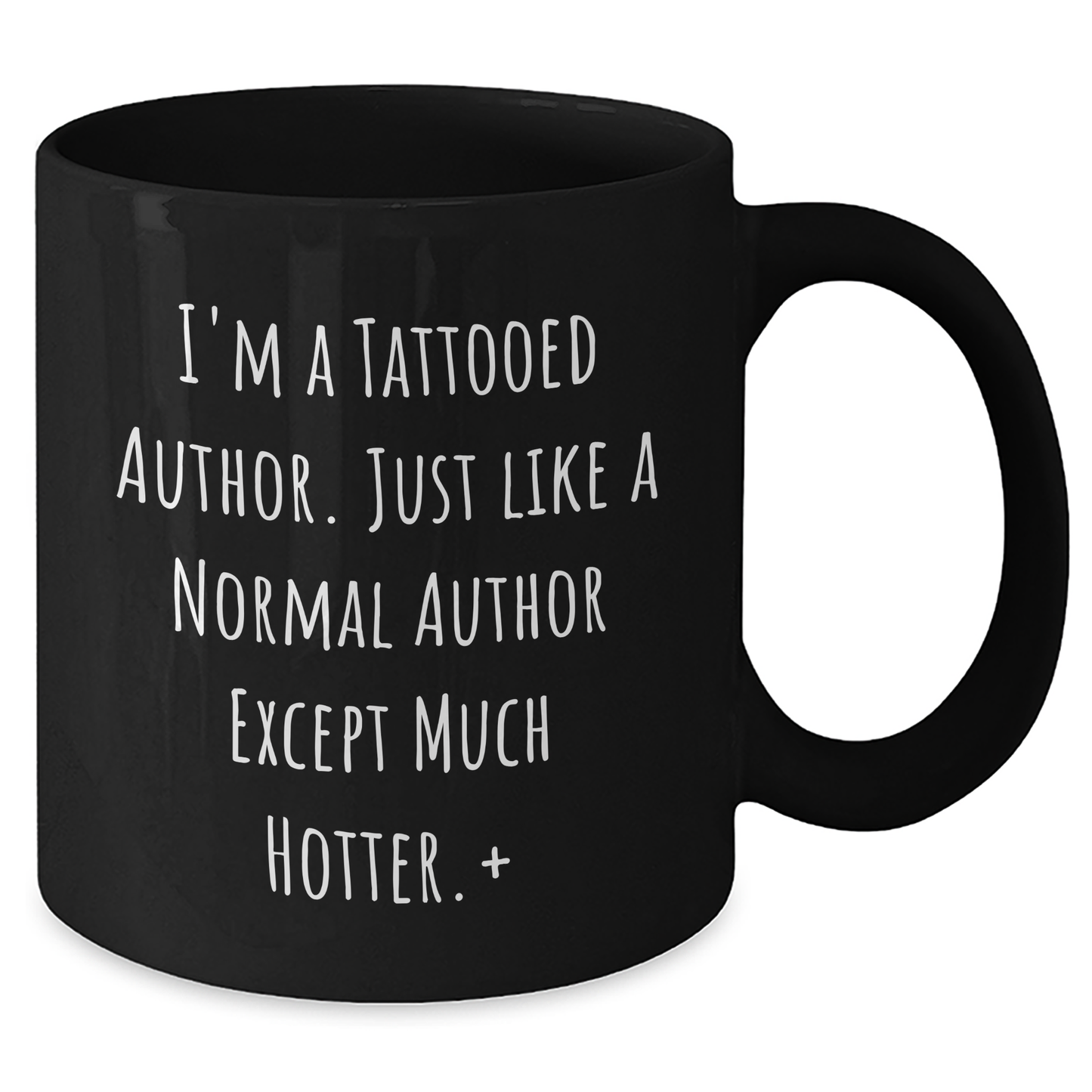 Author Funny Quote Tattooed Author Black Coffee Mug Gifts