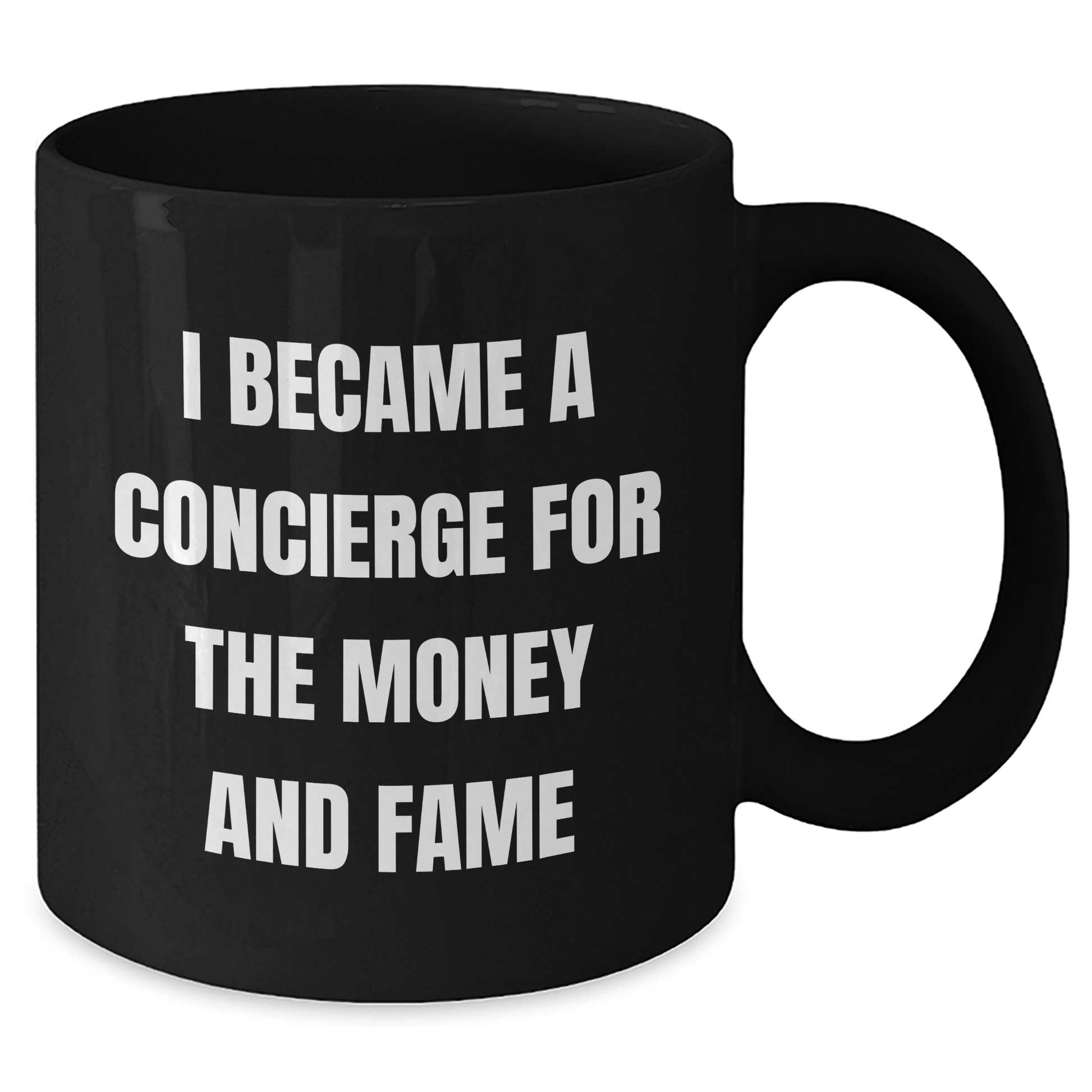 Funny Concierge Gifts for Mother's Day - Black Coffee Mug, Gifts from Friends, Unique Unique Gifts - Additional