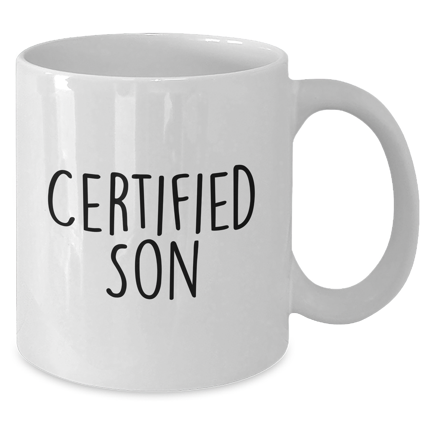 Funny Son Gifts, Funny White Coffee Mug for Son, Certified Son Quote, Father's Day Unique Gifts from Friends, Unique Gifts for Son - Additional