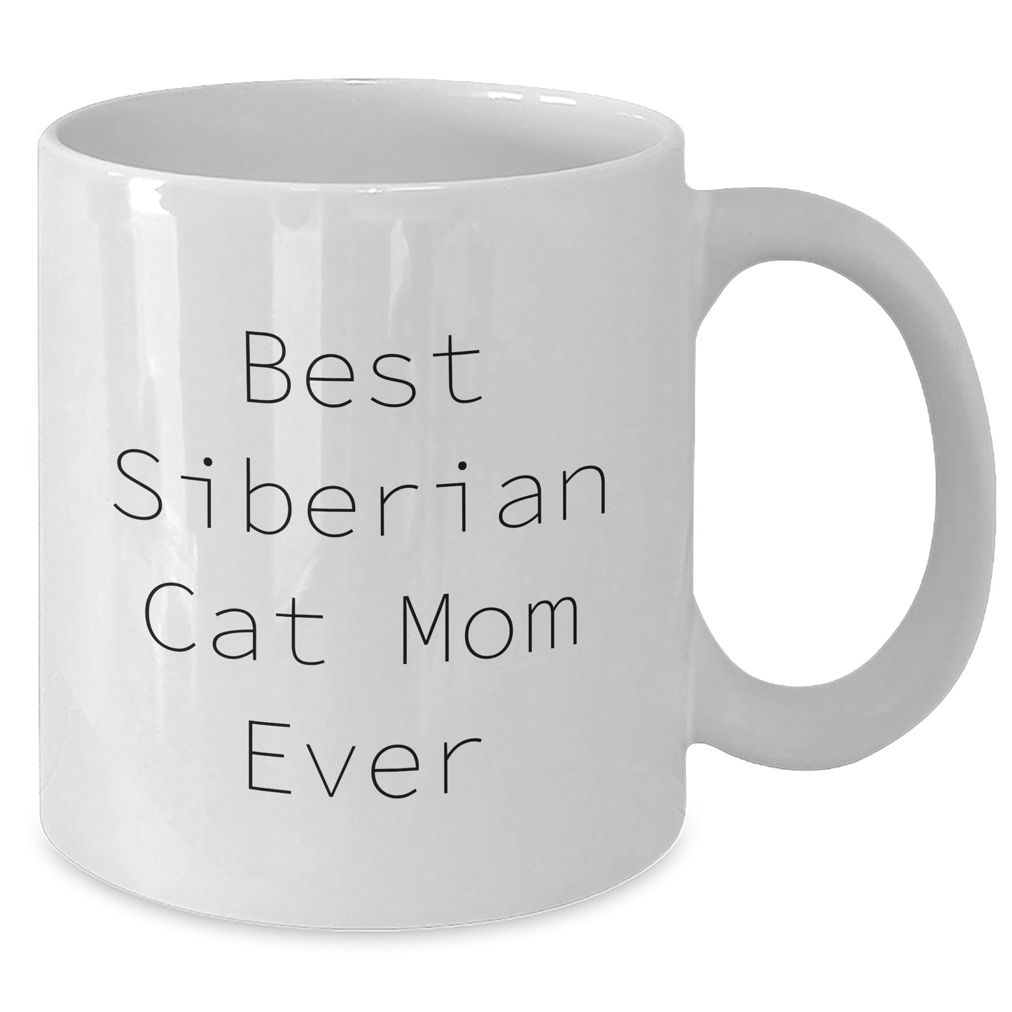 Funny Siberian Cat Mom Gifts from Friends to Family - Unique White Coffee Mug for Father's Day - Additional