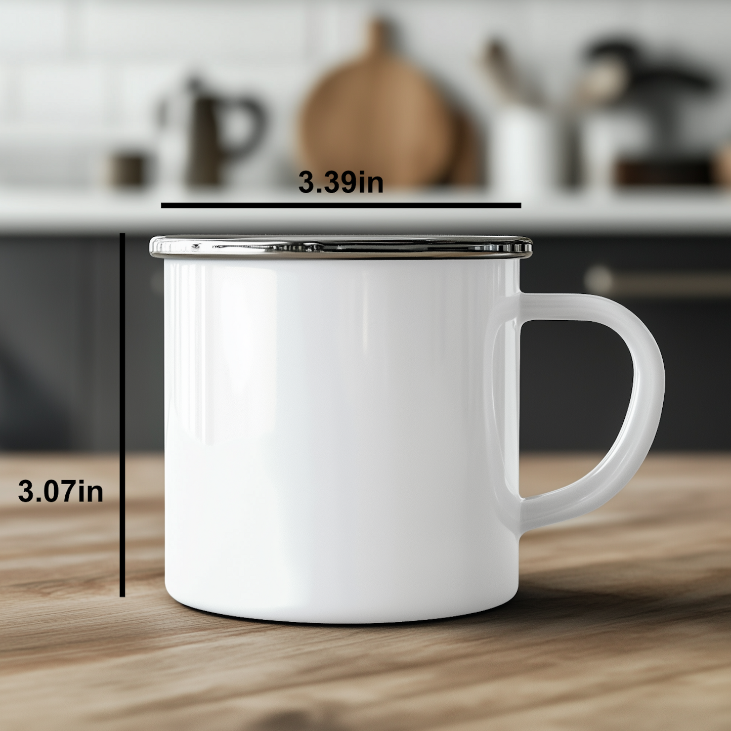 Baking Enthusiast Gifts from Men for Father's Day Camping Mug, 'A Day Without Baking Is Day Wasted' Funny Quote, 12 oz Stainless Steel with Enamel Finish - Image 3