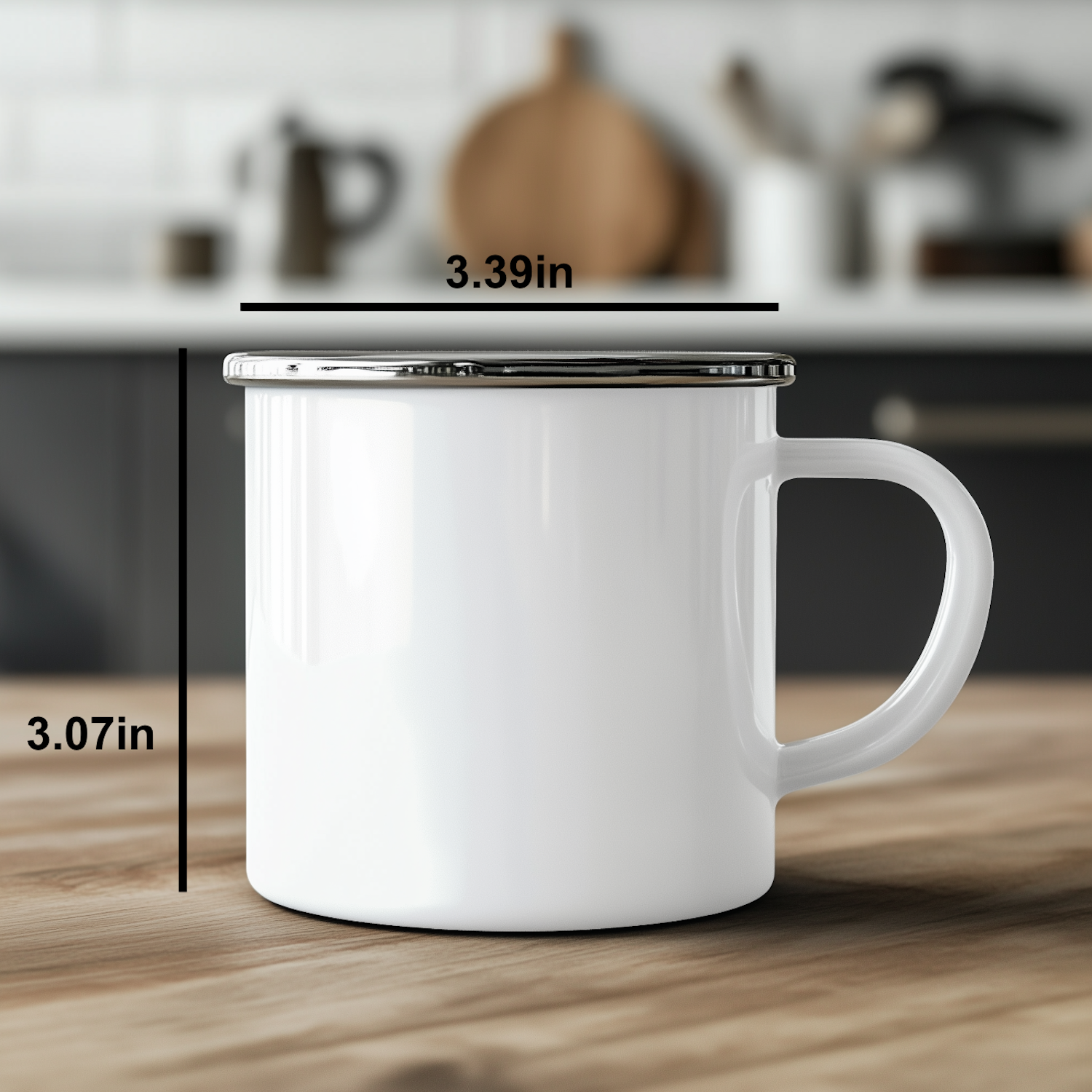 Baking Enthusiast Gifts from Men for Father's Day Camping Mug, 'A Day Without Baking Is Day Wasted' Funny Quote, 12 oz Stainless Steel with Enamel Finish - Image 3