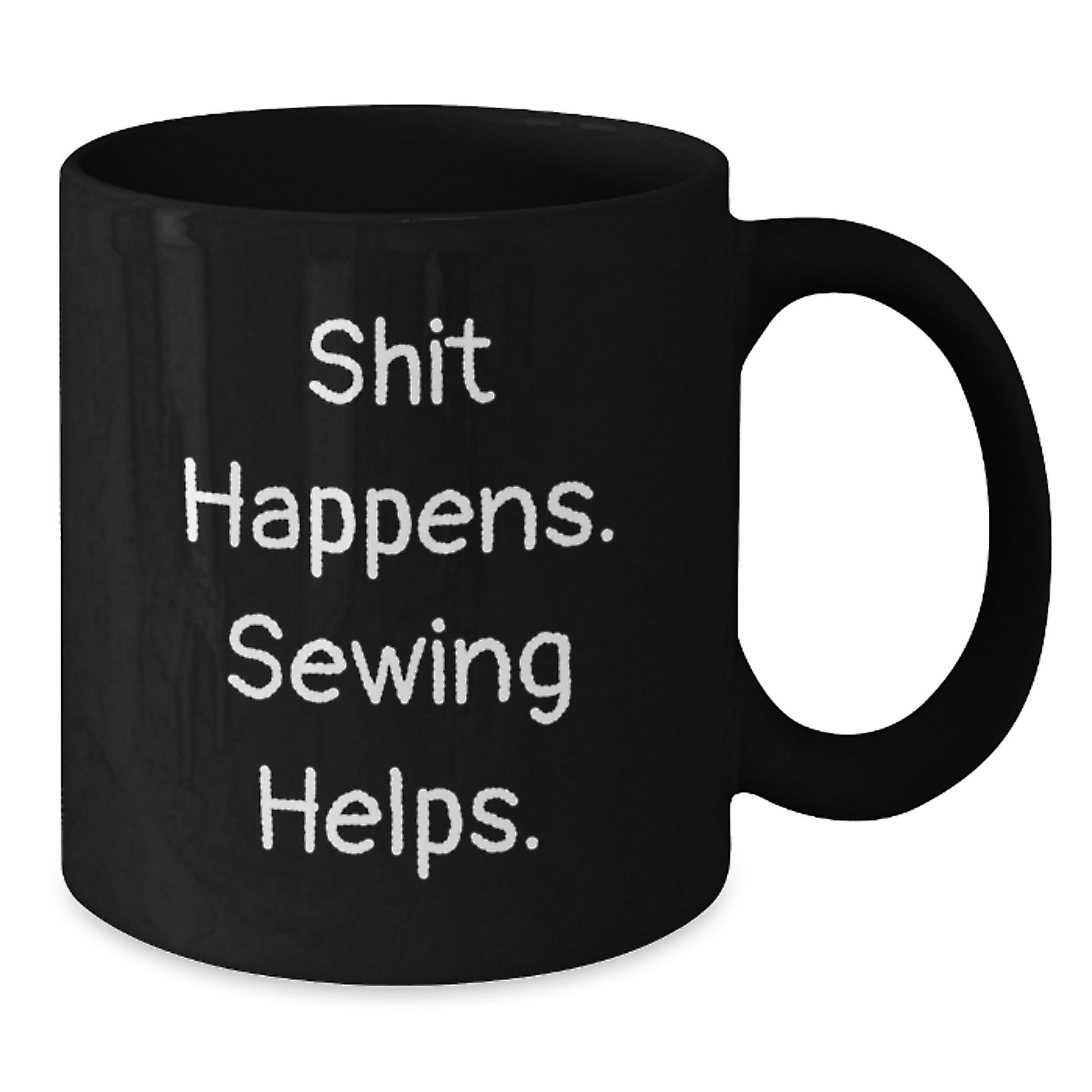 Funny Sewing Gifts for Men Women Friends Family Birthday Sewing Enthusiasts Black Coffee Mugs from Husband Dad - Additional