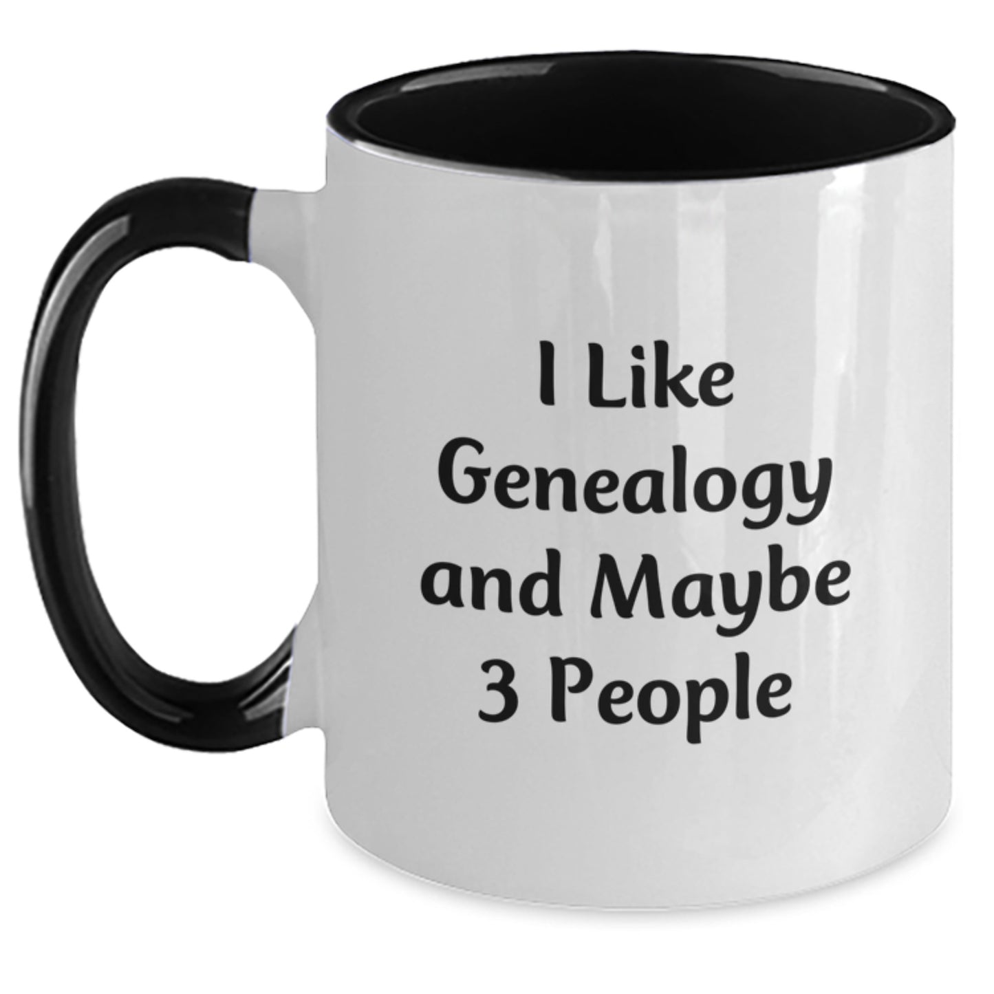 Genealogy Funny Quote Two Tone Coffee Mugs Gifts from Family for Genealogy Lovers, Gifts for Genealogy Friends at Christmas Time - Main