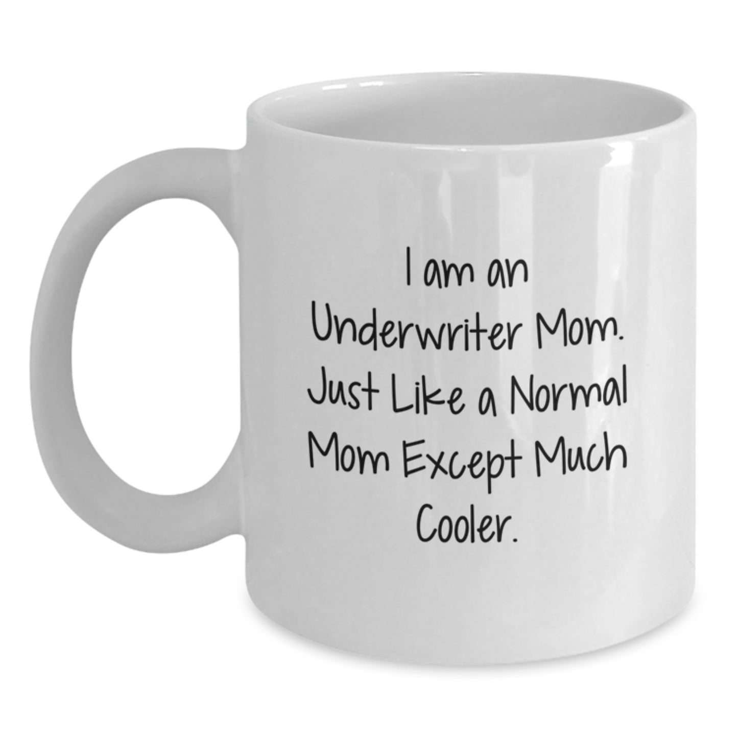 Underwriter Mom Gifts, Funny White Coffee Mug for Graduation from Friends, Family, Coworkers - Main