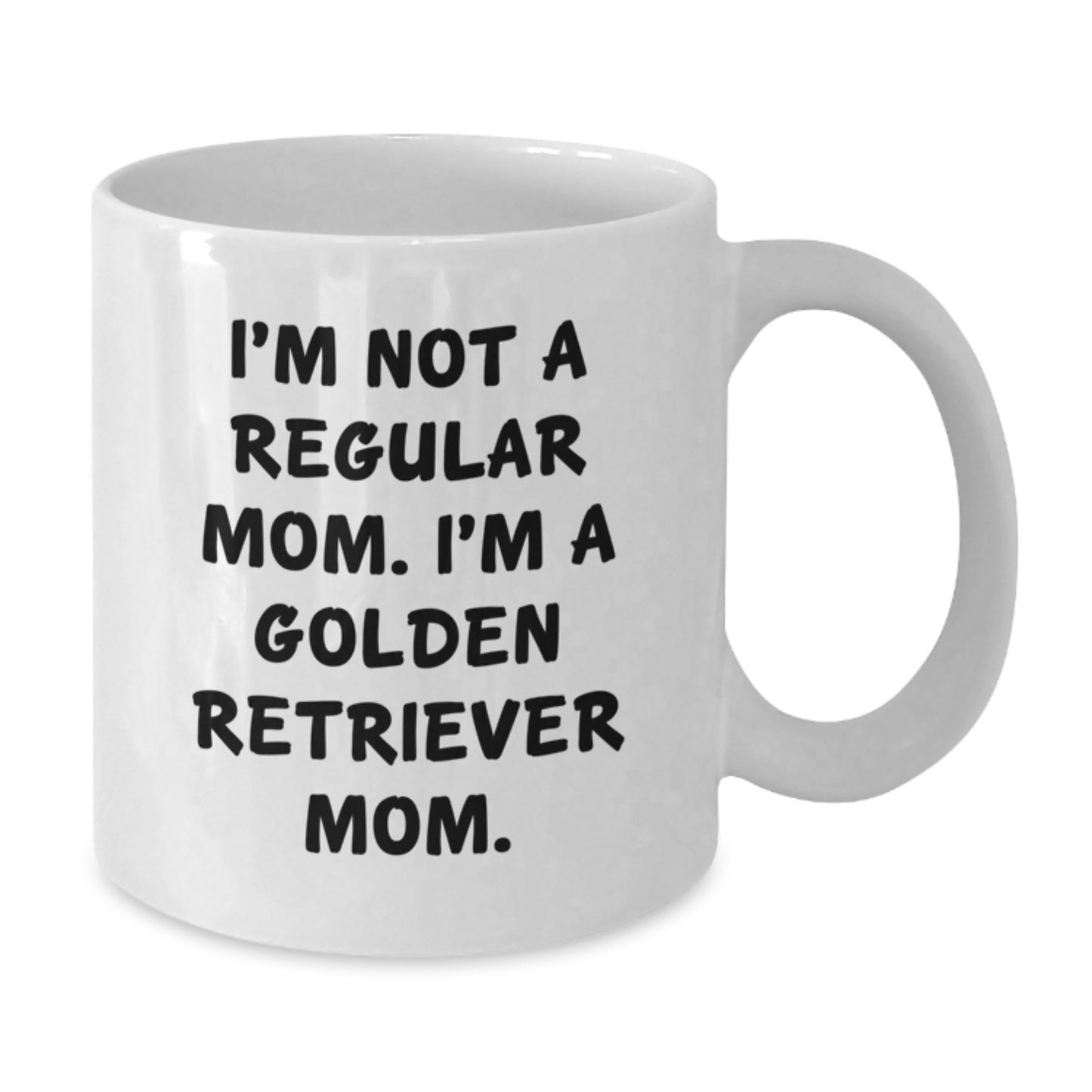 Funny Golden Retriever Dog Gifts - White Coffee Mug - Gift from Mom to Golden Retriever Dog Lover - Birthday Unique Gifts for Her - Additional