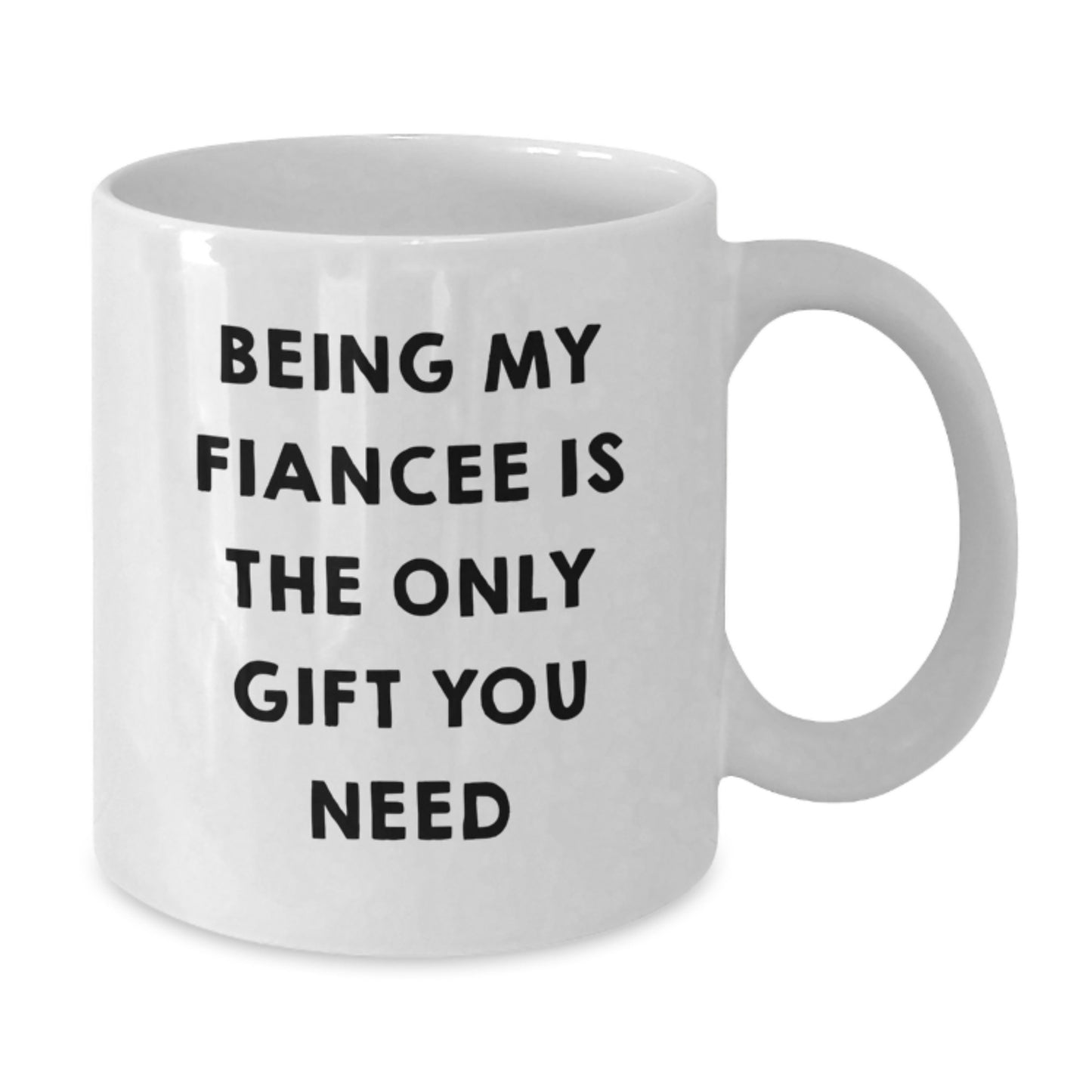 Funny Fiancee Gifts from Men to Women, Unique White Coffee Mugs for Christmas - Additional