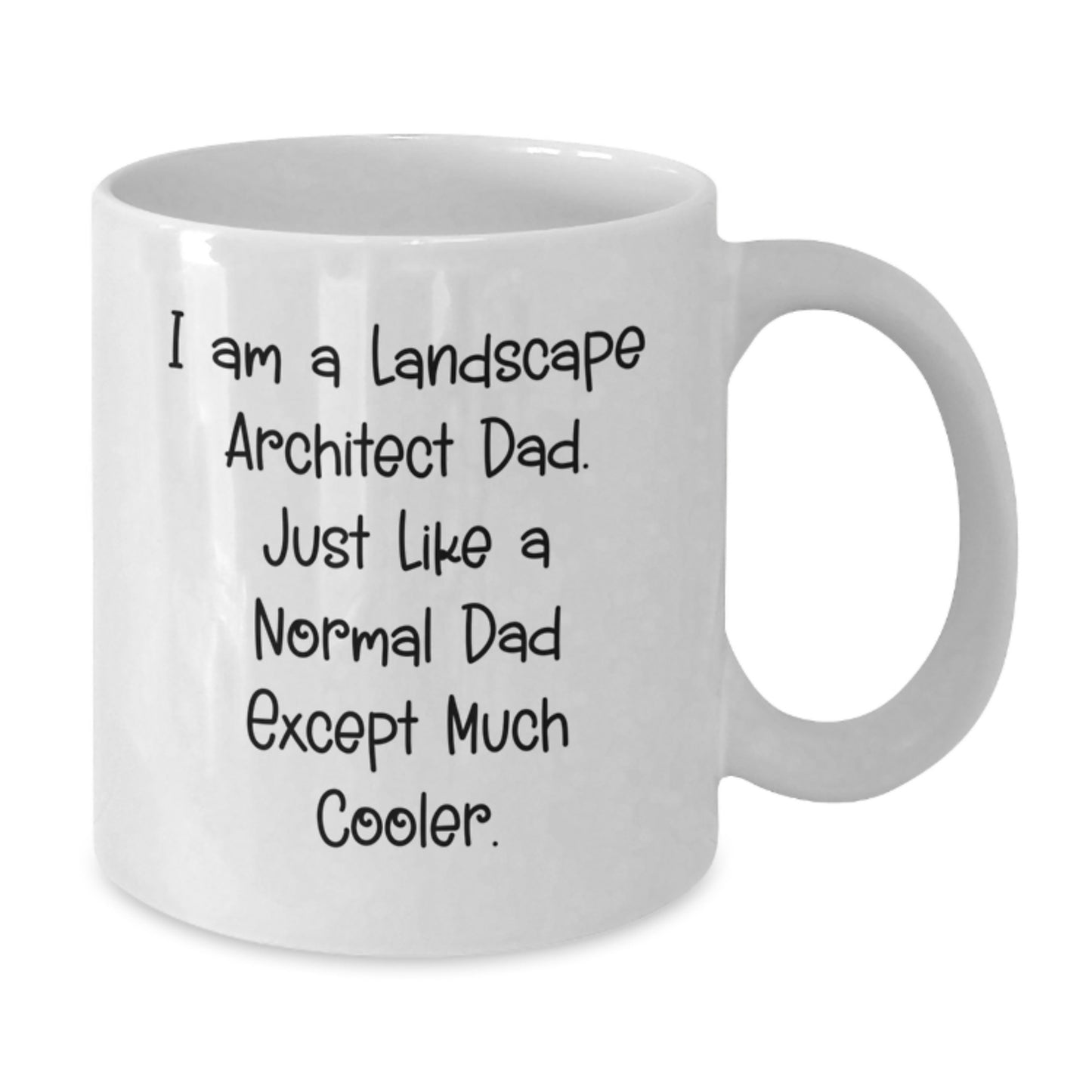Funny Landscape Architect Dad Gifts White Coffee Mug, Gifts from Mom to Landscape Architect Dad, Unique Graduation Gifts for Him - Additional