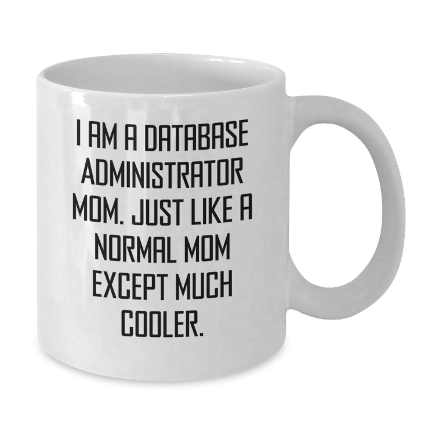 Funny Database Administrator Gifts - White Coffee Mug for Database Admin Mom, Perfect Insulting Mug for Christmas Unique Gifts from Friends to Family - Additional