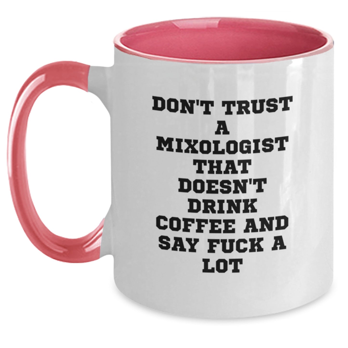 Funny Mixologist Gifts from Men to Friends - Two Tone Coffee Mug for Christmas Unique Presents - Main