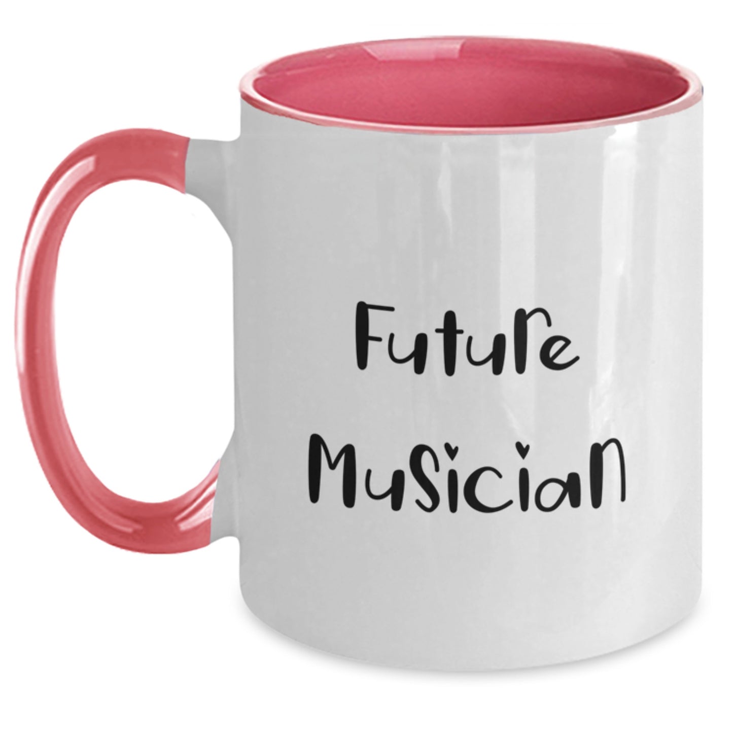 Funny Musician Gifts from Friends - 'Future Musician' Quote on Two Tone Coffee Mug for Birthday - Main