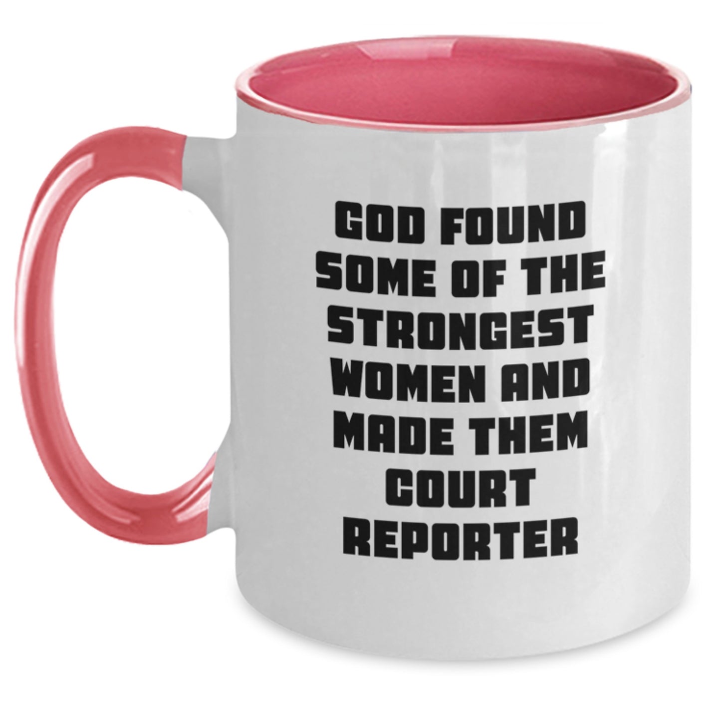 Funny Court Reporter Gifts from Friends - Inspirational Court Reporter Two Tone Coffee Mugs for Her, Him, Birthday Unique Gifts - Main