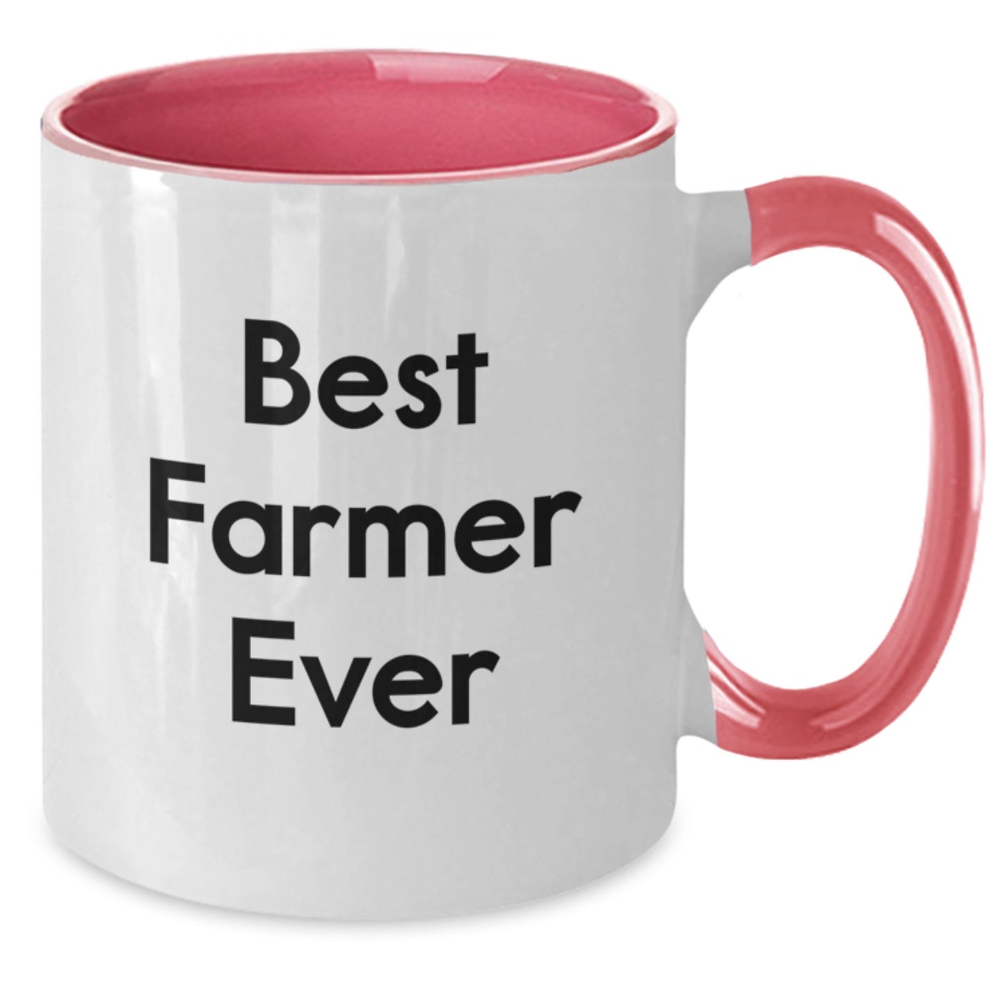 Funny Farmer Gifts from Friends for Best Farmer Ever Two Tone Coffee Mug - Graduation Unique Gifts - Additional