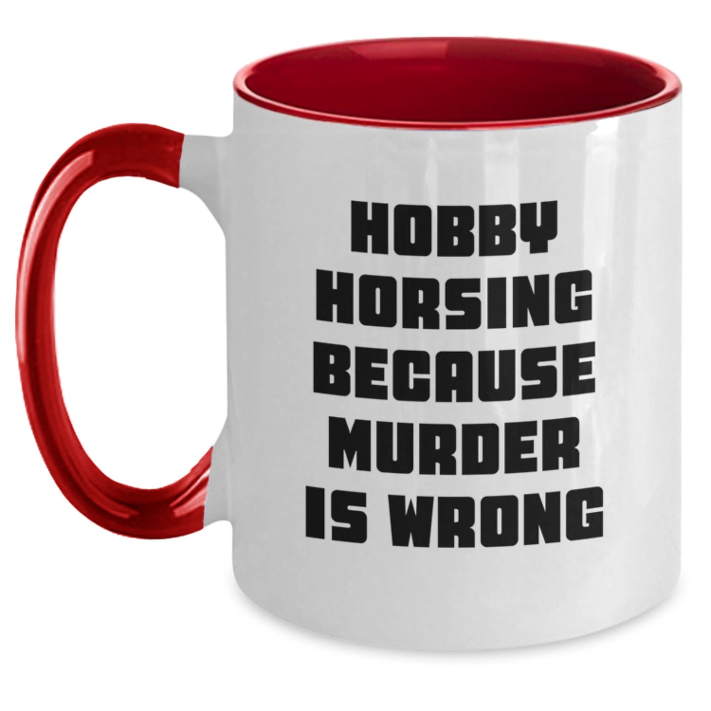 Hobby Horsing Gifts for Graduation, Funny Two Tone Coffee Mug from Friends, Perfect for Women, Men, or Family - Main
