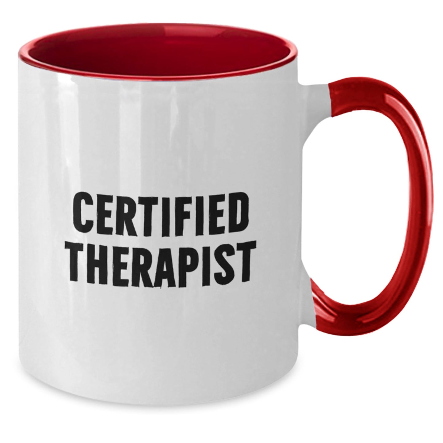 Funny Therapist Gifts from Friends - Inspirational Two Tone Coffee Mug for Birthday - Additional