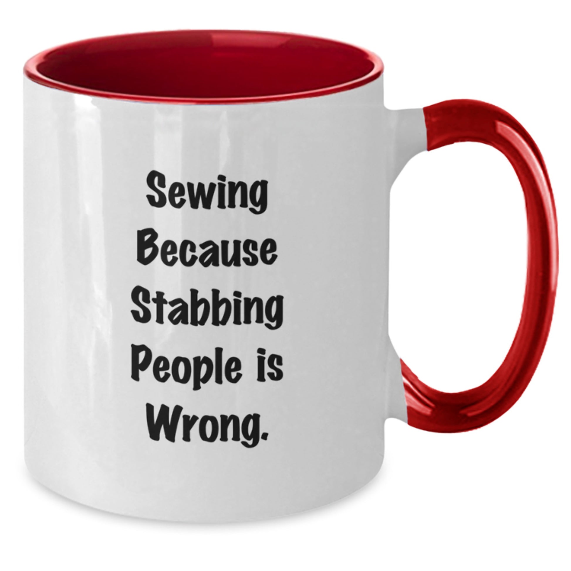 Sewing Inspired Funny Two Tone Coffee Mugs Gifts from Family for Sewing Lovers, Birthday Unique Gifts, Sewing Enthusiasts, and Friends - Additional