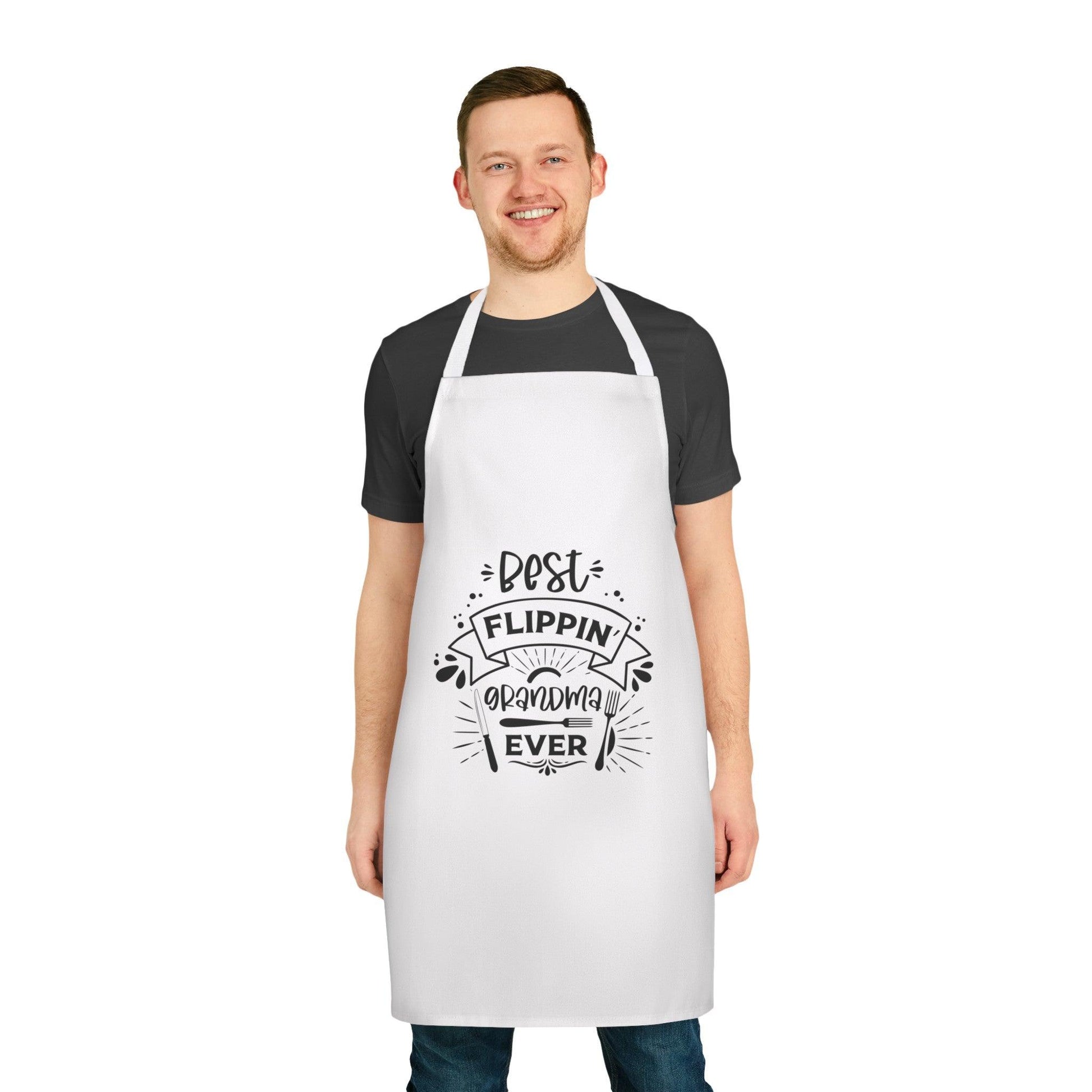 Grandma Kitchen Apron Best Flippin' Grandma - Mallard Moon Gift Shop