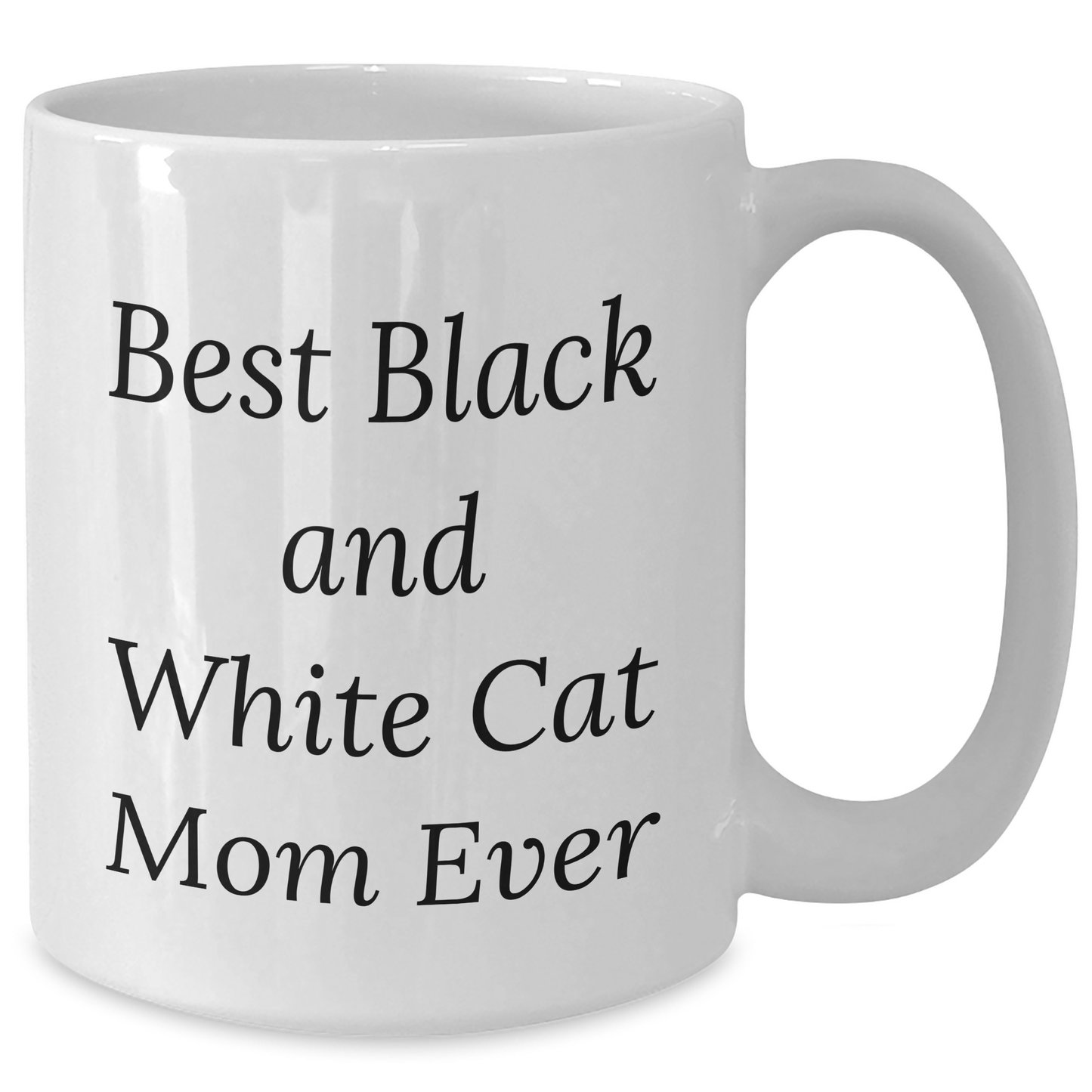 Funny Black and White Cat Mom Quotes White Coffee Mug Gifts for Dad from Family, Best Father's Day Unique Gift Ideas - Additional