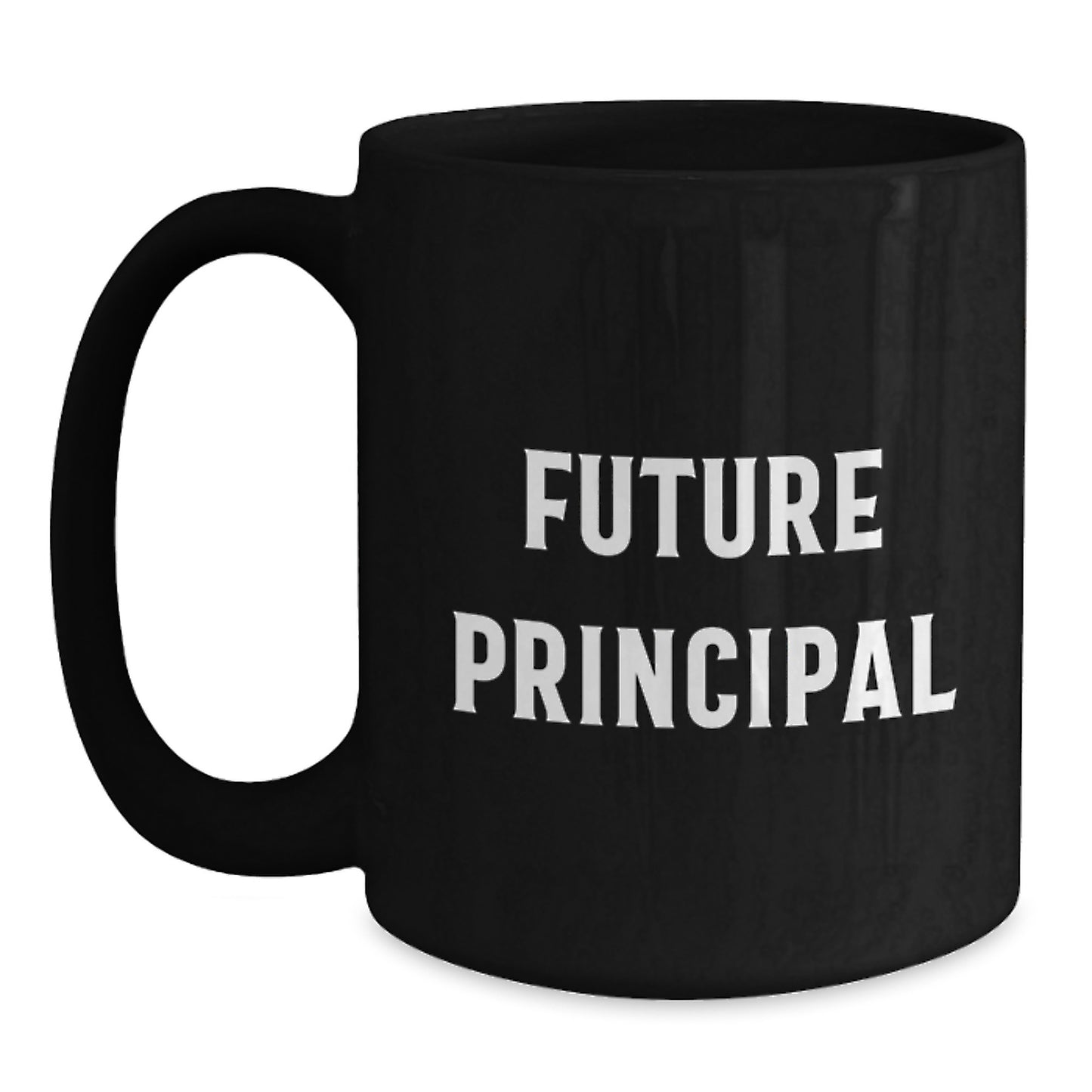 Funny Principal Gifts from Friends, Black Coffee Mug for Future Principal's Birthday, 'You're the Principal, I'm Just Here for the Coffee' - Main