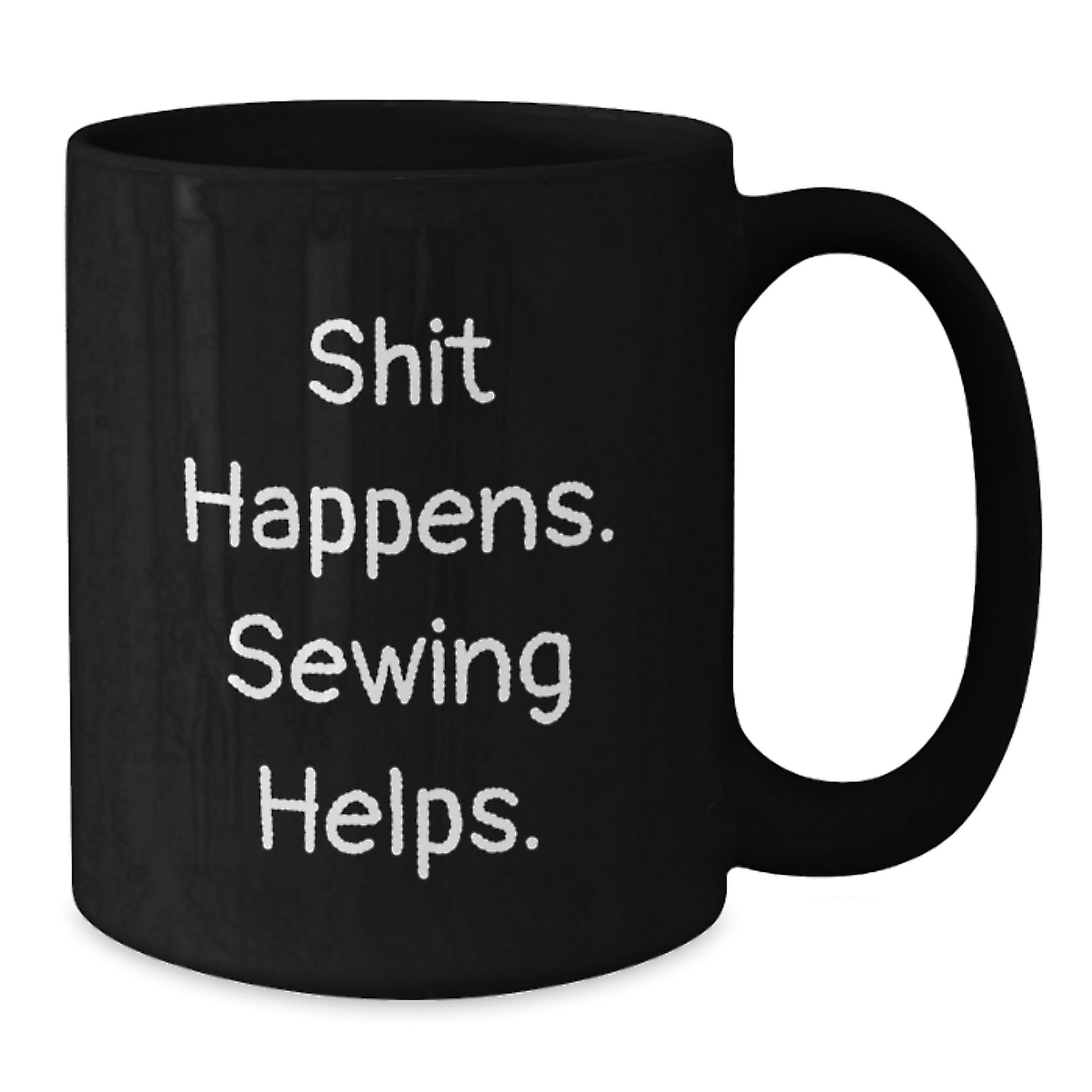 Funny Sewing Gifts for Men Women Friends Family Birthday Sewing Enthusiasts Black Coffee Mugs from Husband Dad - Additional