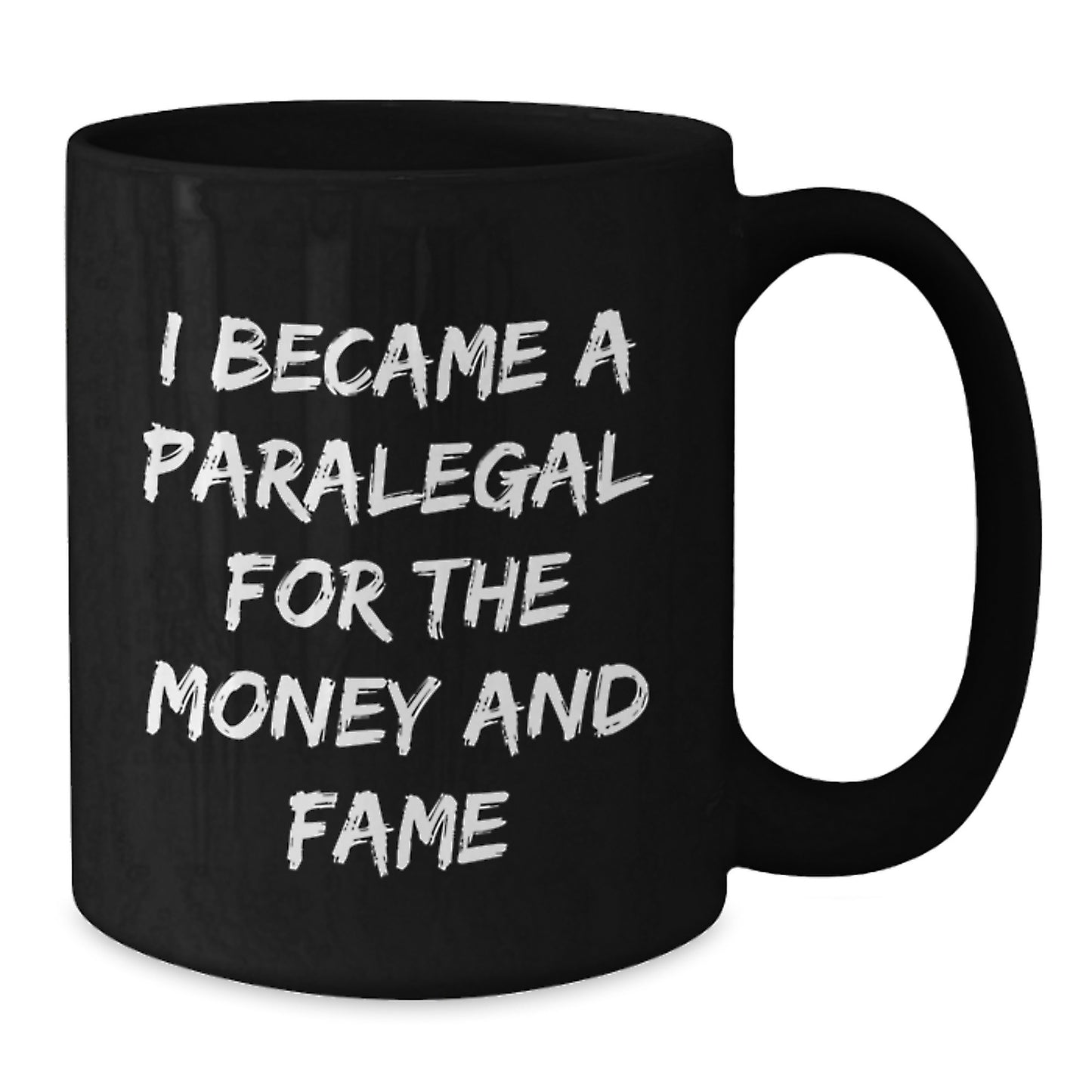 Funny Paralegal Gifts for Men, Unique Black Coffee Mug Presents from Friends for Christmas - Additional