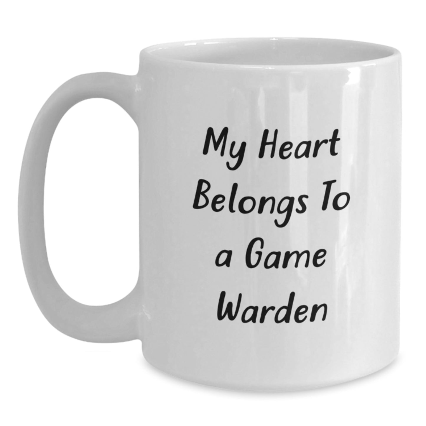 Funny Game Warden Gifts from Friends - My Heart Belongs To A Game Warden Inspiration Graduation Unique Gifts for Game Wardens - Main