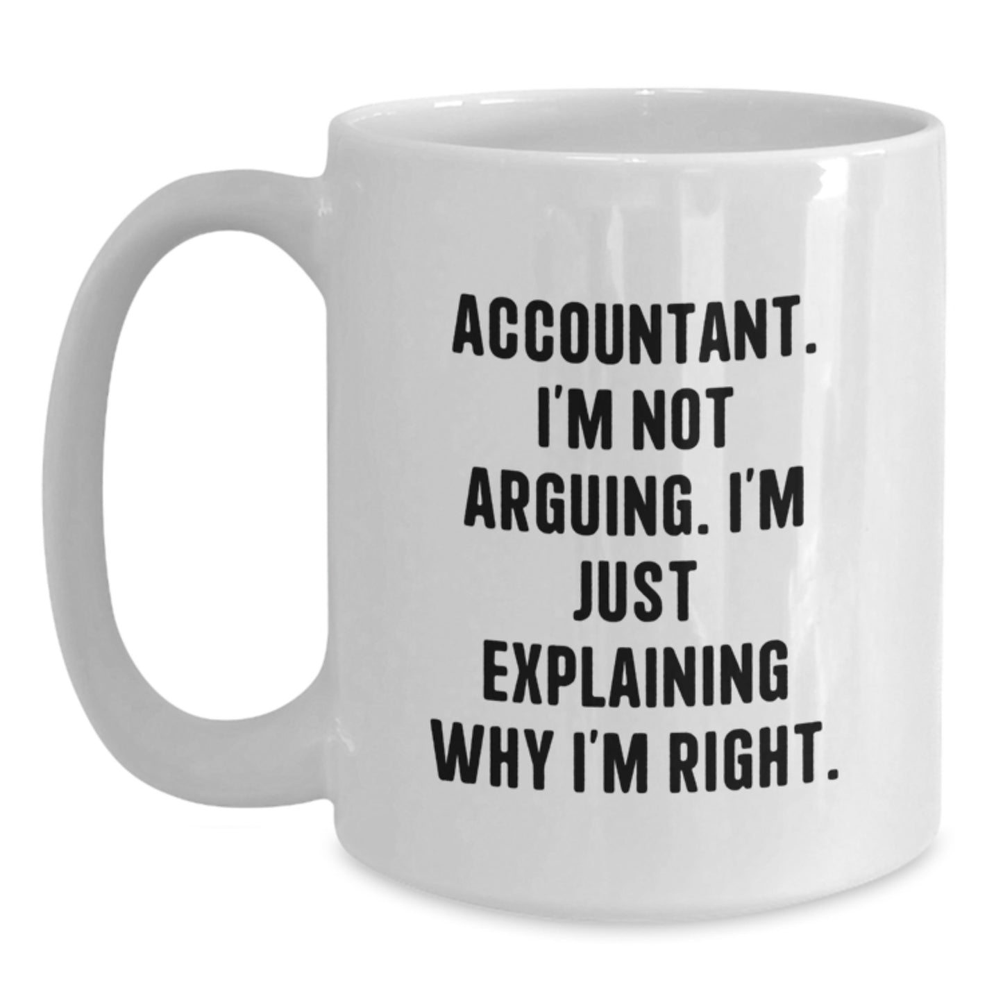Funny Accountant Gifts for Men from Coworkers White Coffee Mugs, Accountant Humor Mug, Christmas Unique Gifts for Accountants - Main