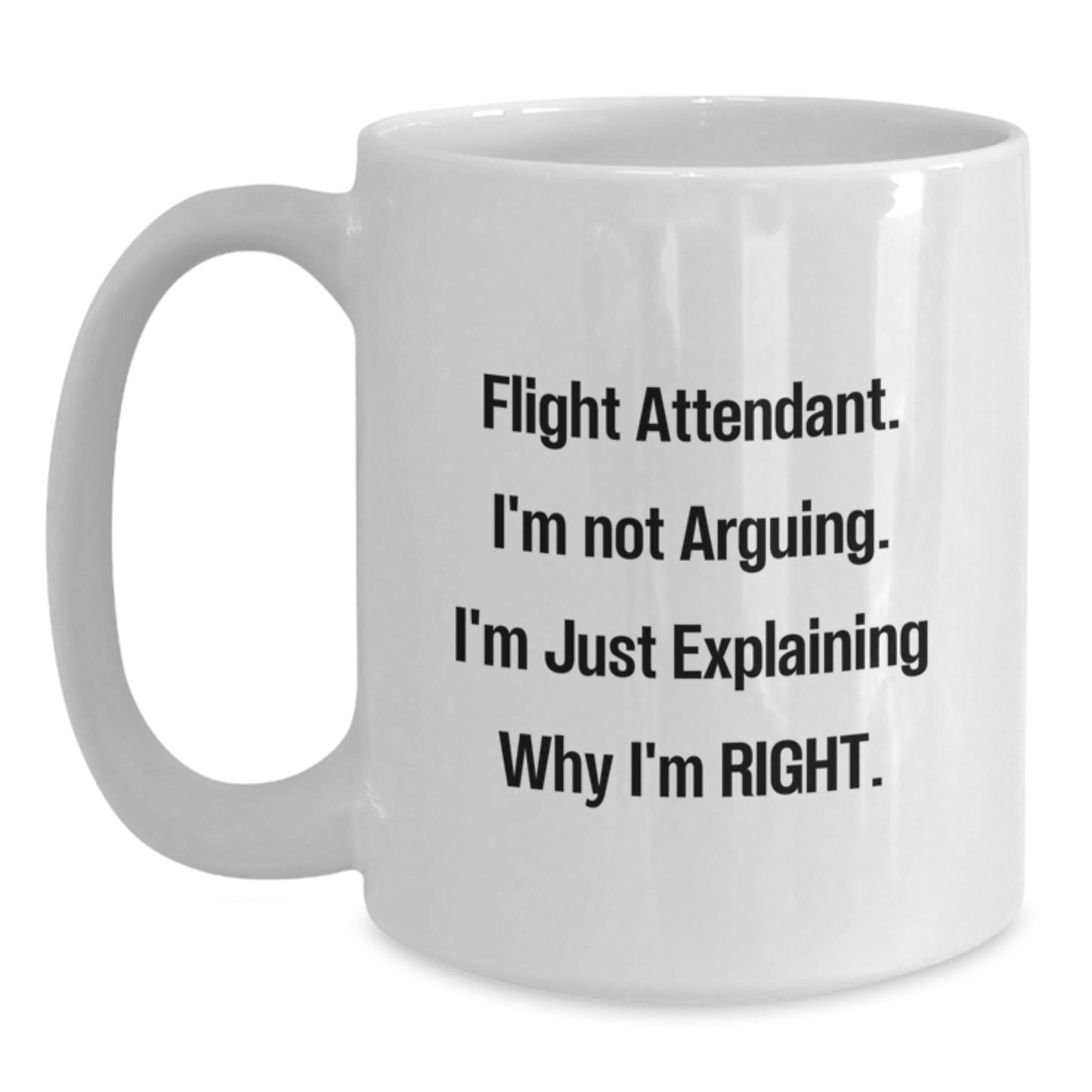 Funny Flight Attendant Gifts from Friends for Flight Attendant, Funny Mug for Flight Attendant, Flight Attendant Unique Christmas Unique Gifts - Main