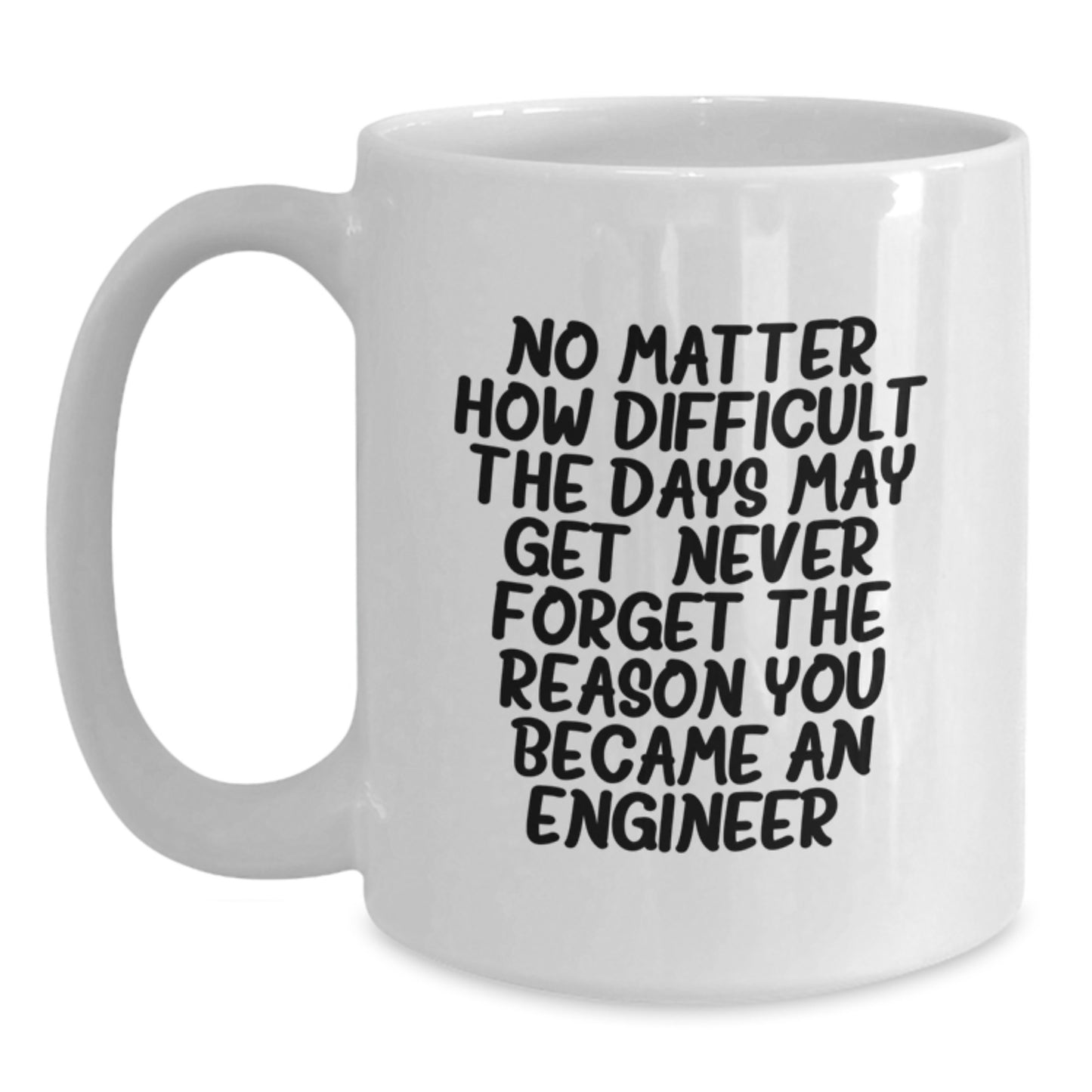 Funny Engineer White Coffee Mug, Engineer Gifts from Friends, Inspirational Quote for Christmas Unique Gifts for Men - Main
