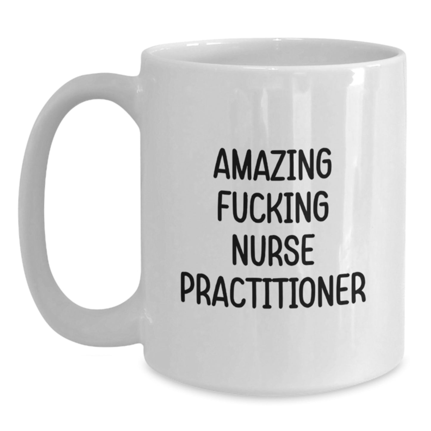 Funny Nurse Practitioner Gifts from Men to Friends White Coffee Mug for Christmas Morning Routine - Main