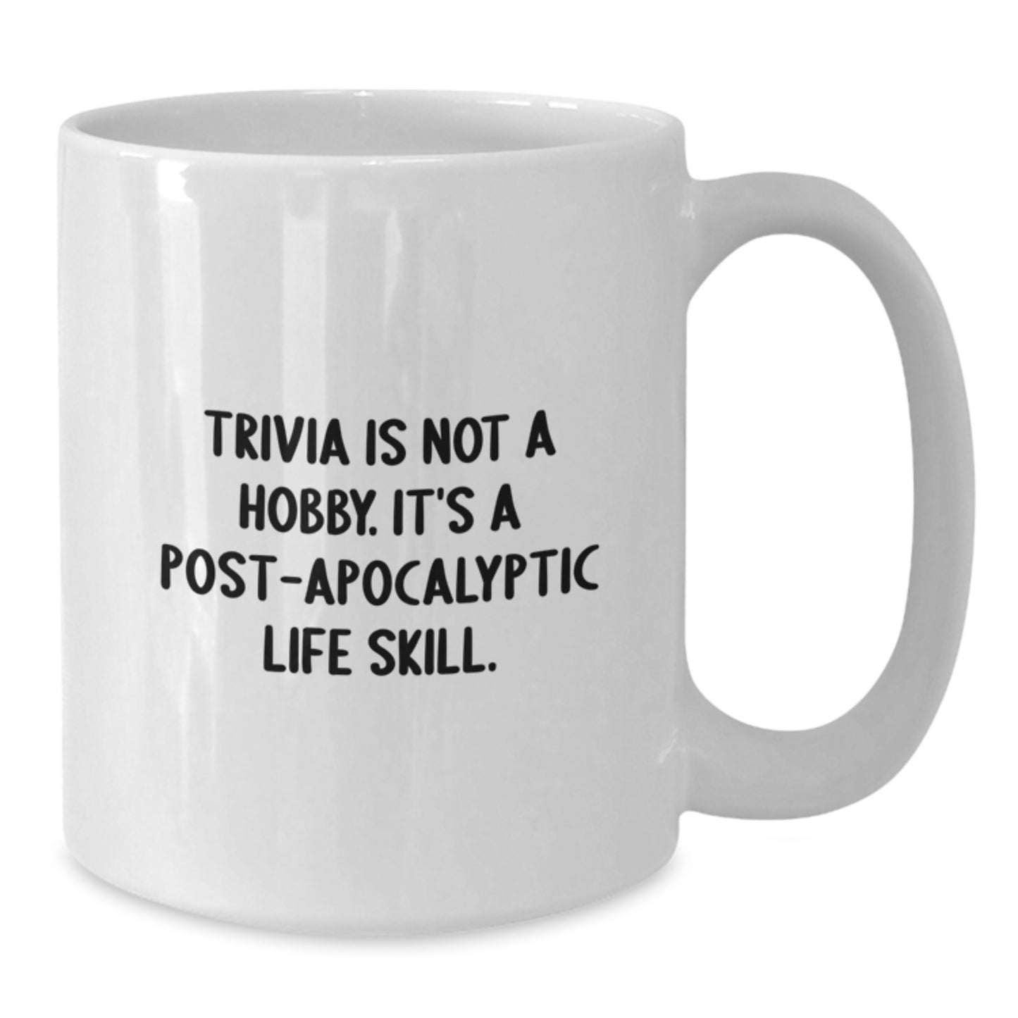 Trivia Enthusiast Gifts from Friends, Gifts for Trivia Lovers, Funny White Coffee Mug - Additional