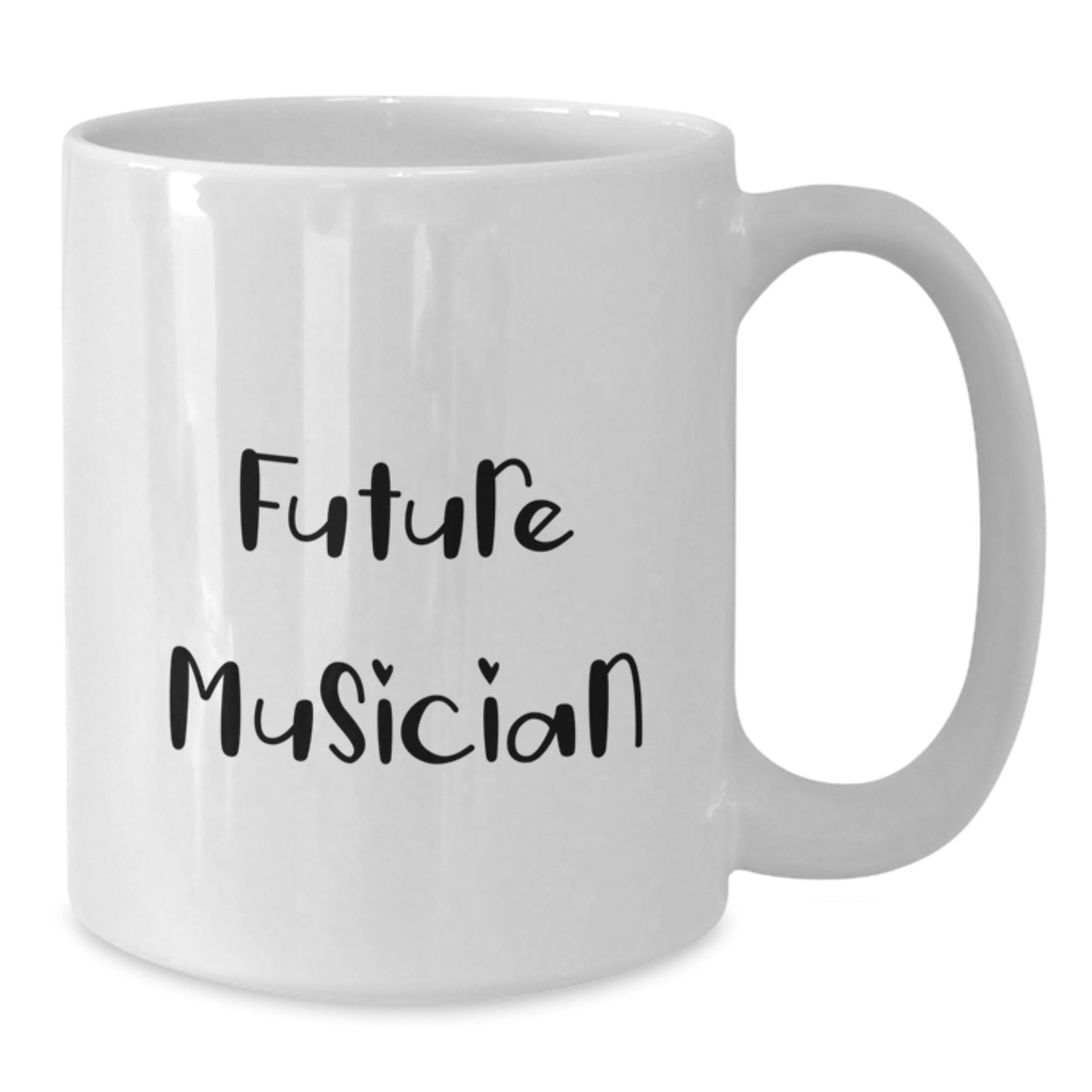 Funny Future Musician Birthday Unique Gifts from Friends - White Coffee Mug for Musician Enthusiasts, 11oz or 15oz Capacity, Ceramic, Microwave, Dishwasher Safe - Additional