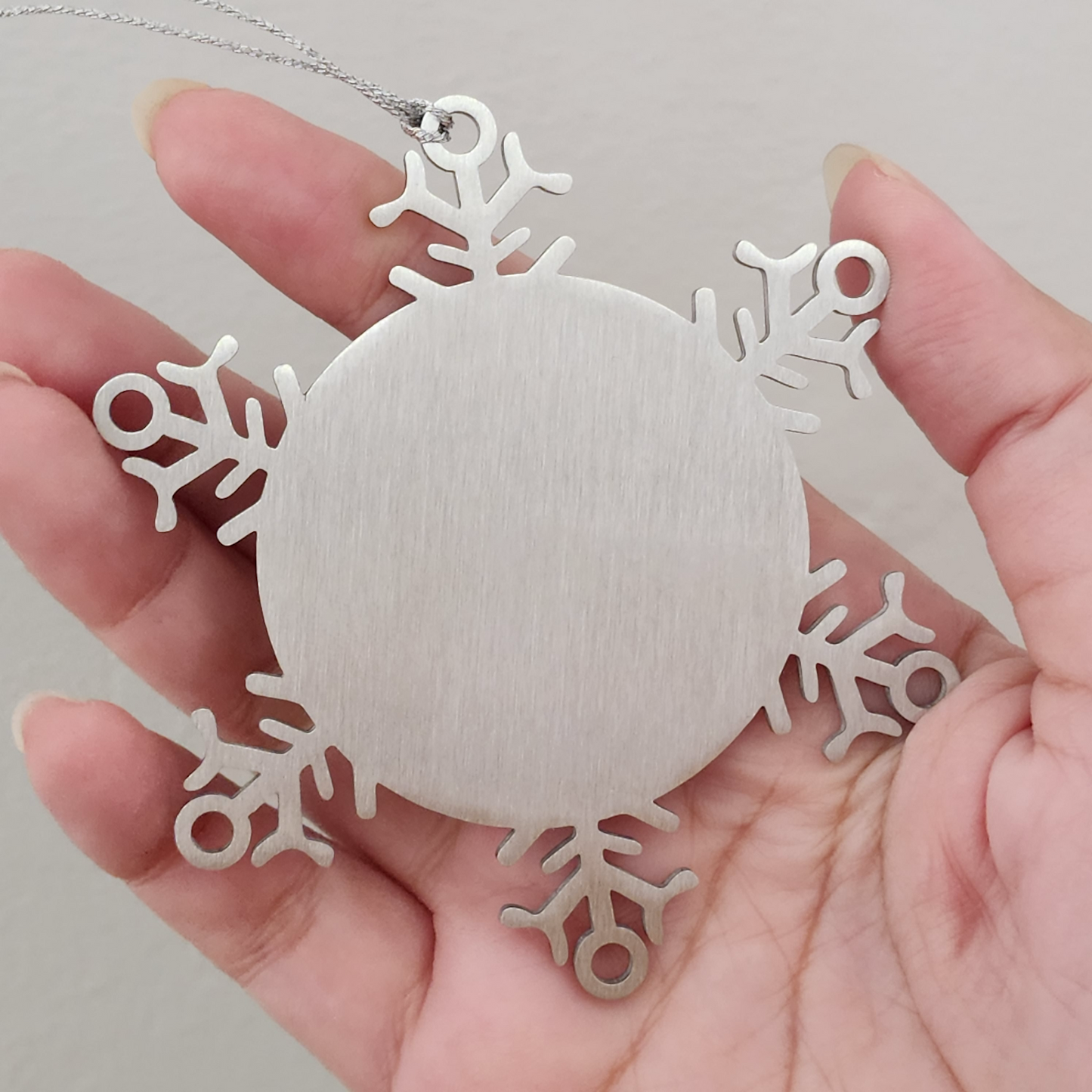 German Shepherd Dog Lover's Funny Snowflake Ornament Gifts for Men, Women, Family, Friends, or Coworkers - 'My German Shepherd Makes Me Happy. You, Not So Much.' - Image 4