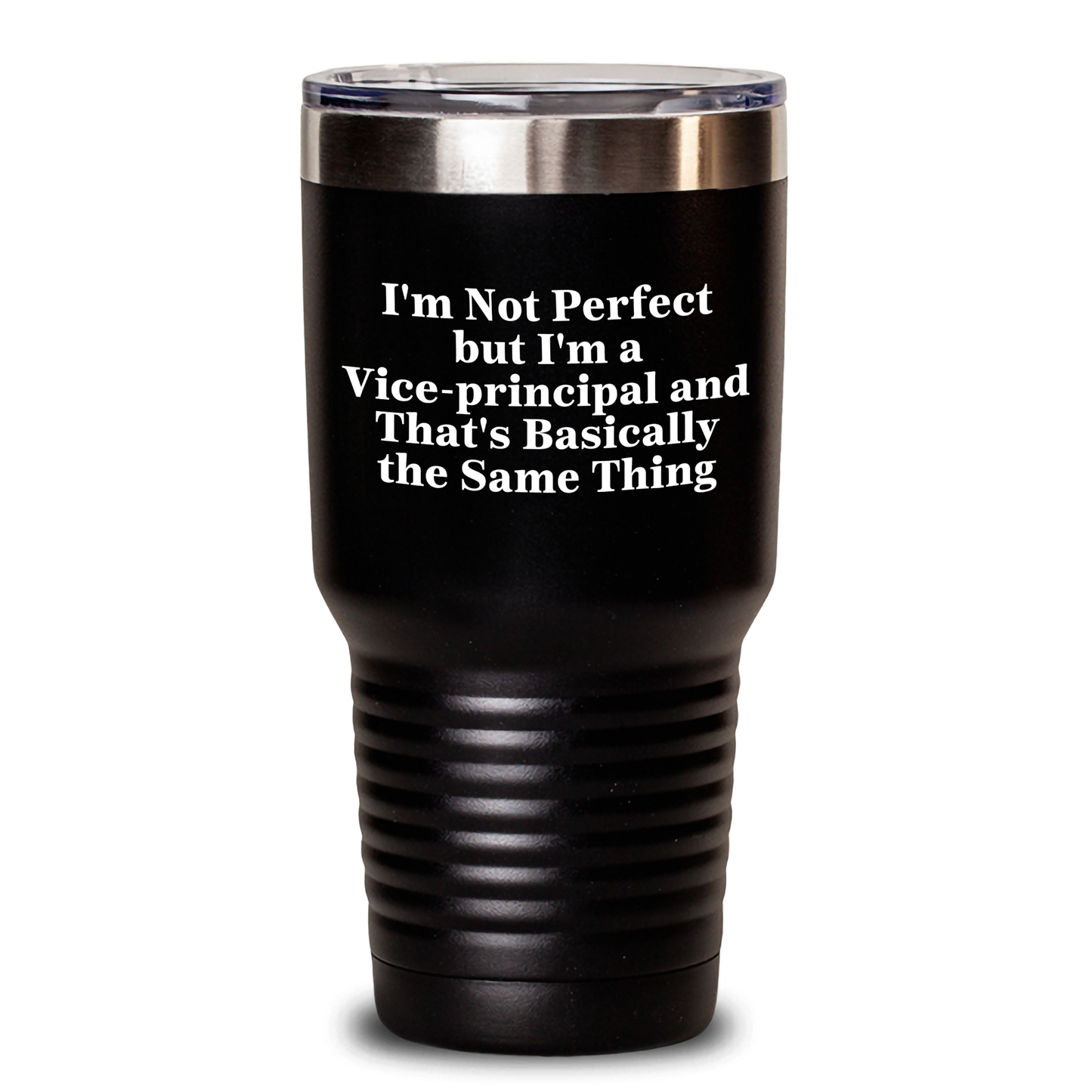 Vice-Principal Humor Gifts from Friends - 'I'm Not Perfect But I'm A Vice-principal' Tumbler for Graduation, Funny Vice-principal Mugs, Vice-principal Gifts for Men, Women, and Coworkers - Main