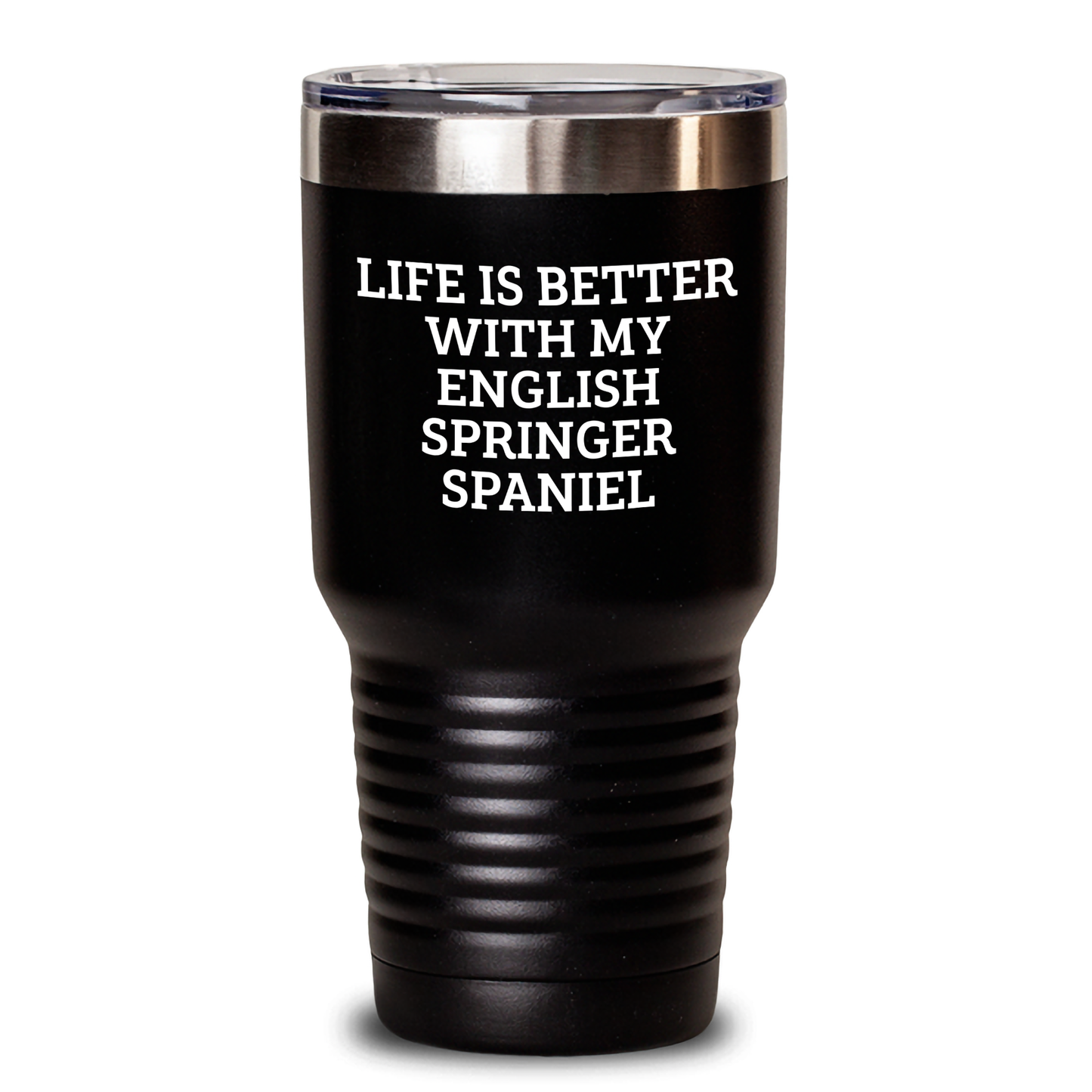 English Springer Spaniel Dog Lover Gifts from Men to Friends Funny Quote Tumbler for Hot or Cold Drinks, 20oz or 30oz, Stainless Steel, Perfect for Father's Day Unique Gifts - Main