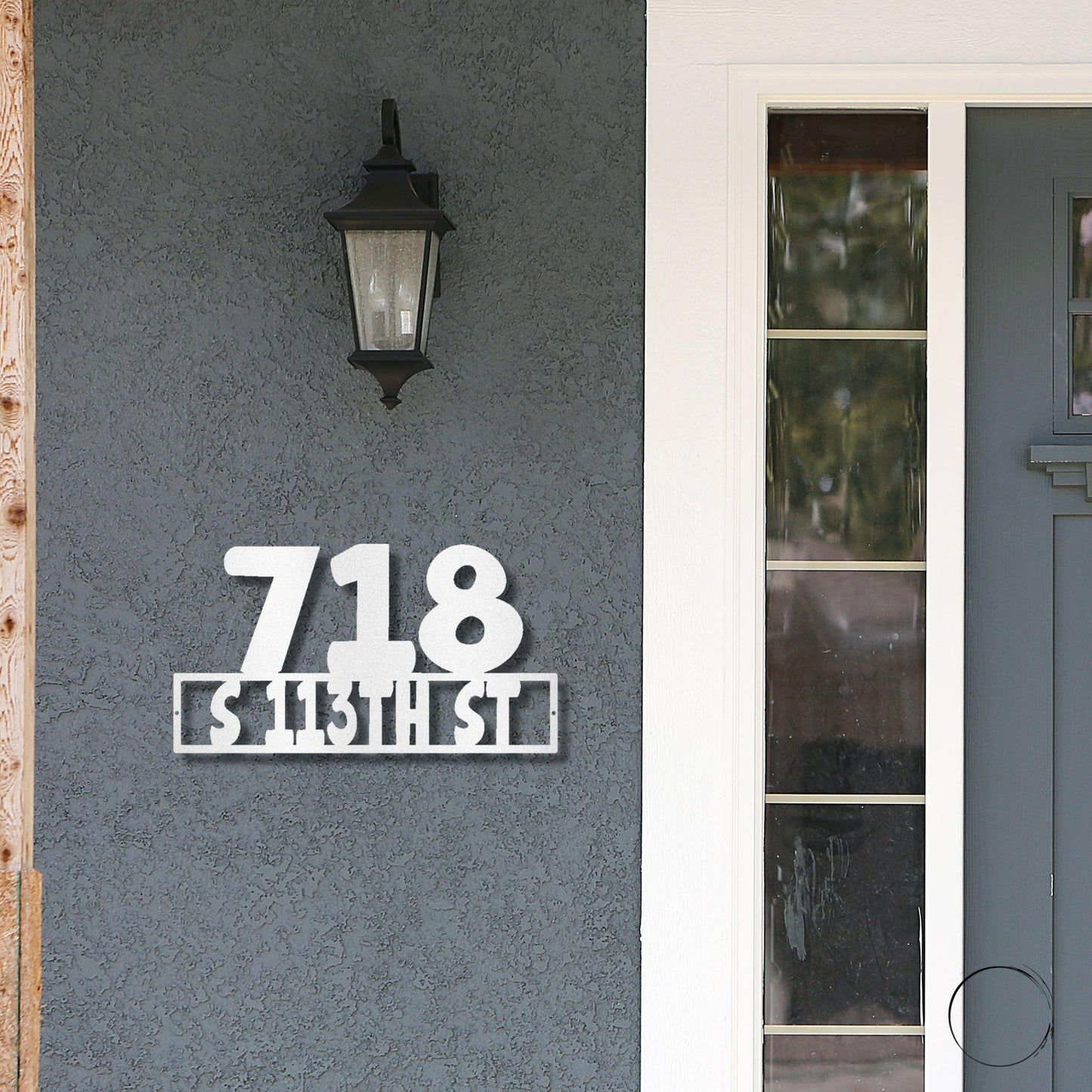 Address Personalized Steel Wall Sign Metal Art - Mallard Moon Gift Shop