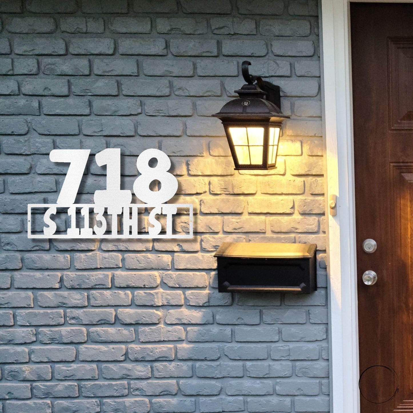 Address Personalized Steel Wall Sign Metal Art - Mallard Moon Gift Shop
