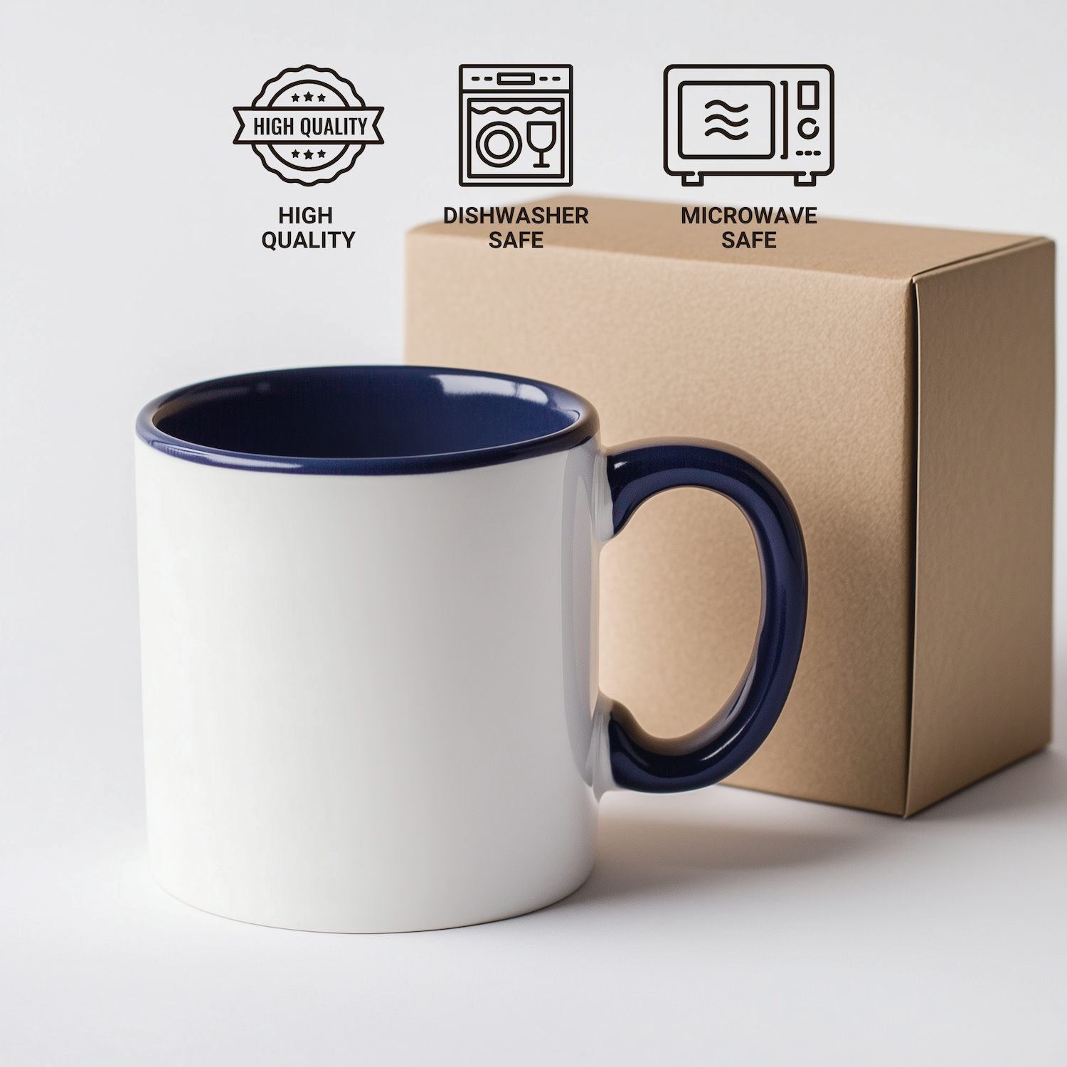 Funny Embroidery Gifts for Men from Dad, I Might Look Like I'm Listening to You But In My Head I'm Embroidery Two Tone Coffee Mugs, Father's Day Unique Gifts - Additional