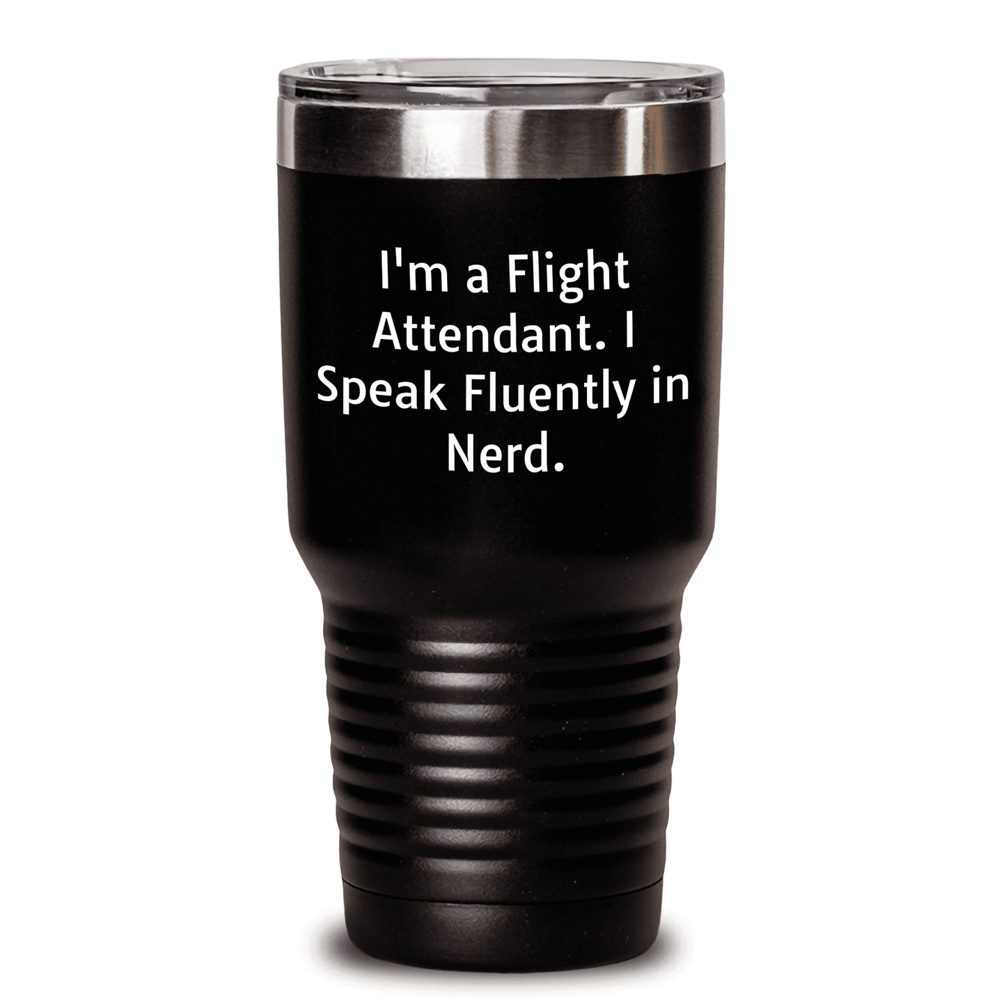 Flight Attendant Humor Gifts: Funny Flight Attendant Quotes on Unique Stainless Steel Tumbler, Perfect for Mother's Day Unique Gifts from Mom to the Funniest Flight Attendant - Mallard Moon Gift Shop