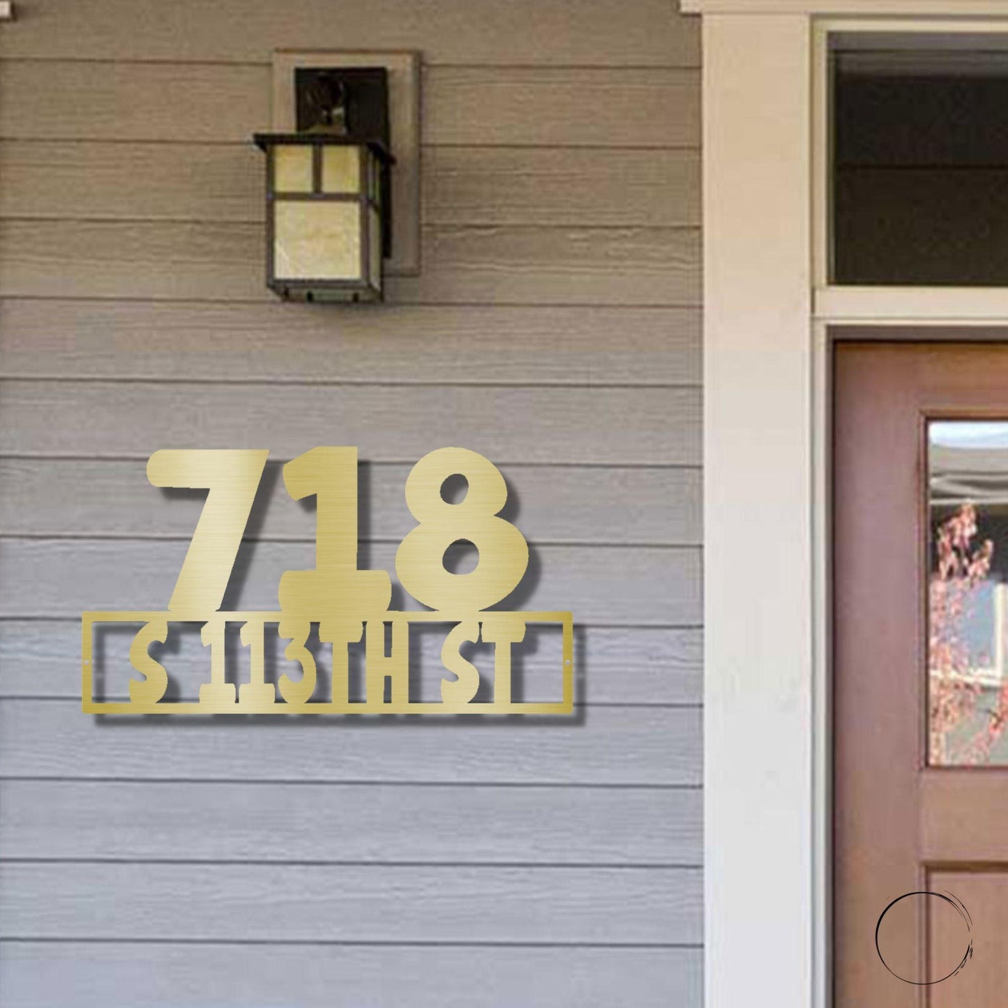 Address Personalized Steel Wall Sign Metal Art - Mallard Moon Gift Shop