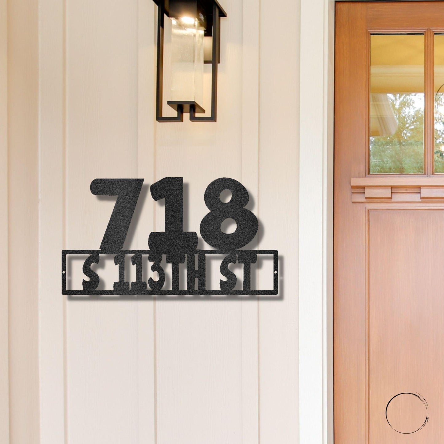 Address Personalized Steel Wall Sign Metal Art - Mallard Moon Gift Shop