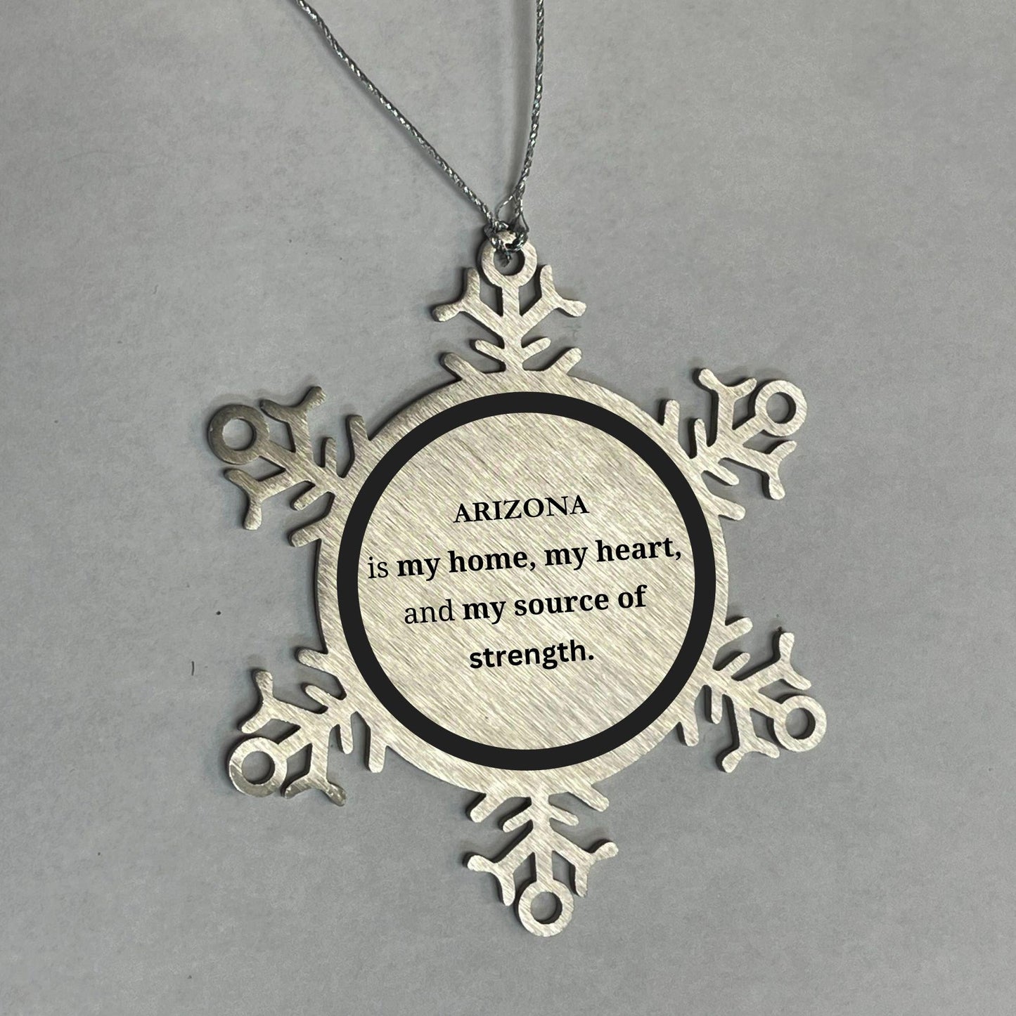 Alabama is my home Gifts, Lovely Alabama Birthday Christmas Snowflake Ornament For People from Alabama, Men, Women, Friends