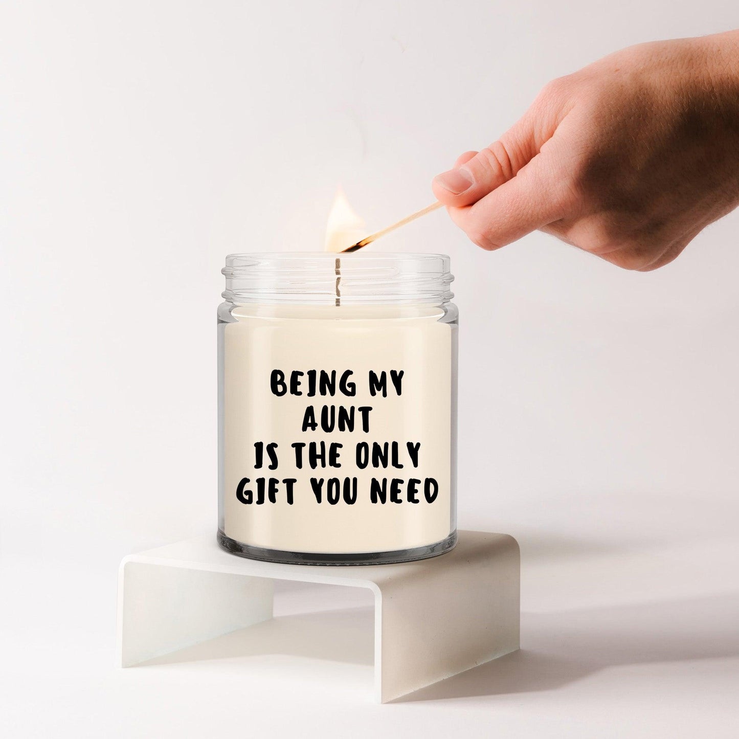 Aunt Gift Ideas - Being My Aunt is The Only Gift You Need Scented Soy Candle - Mallard Moon Gift Shop