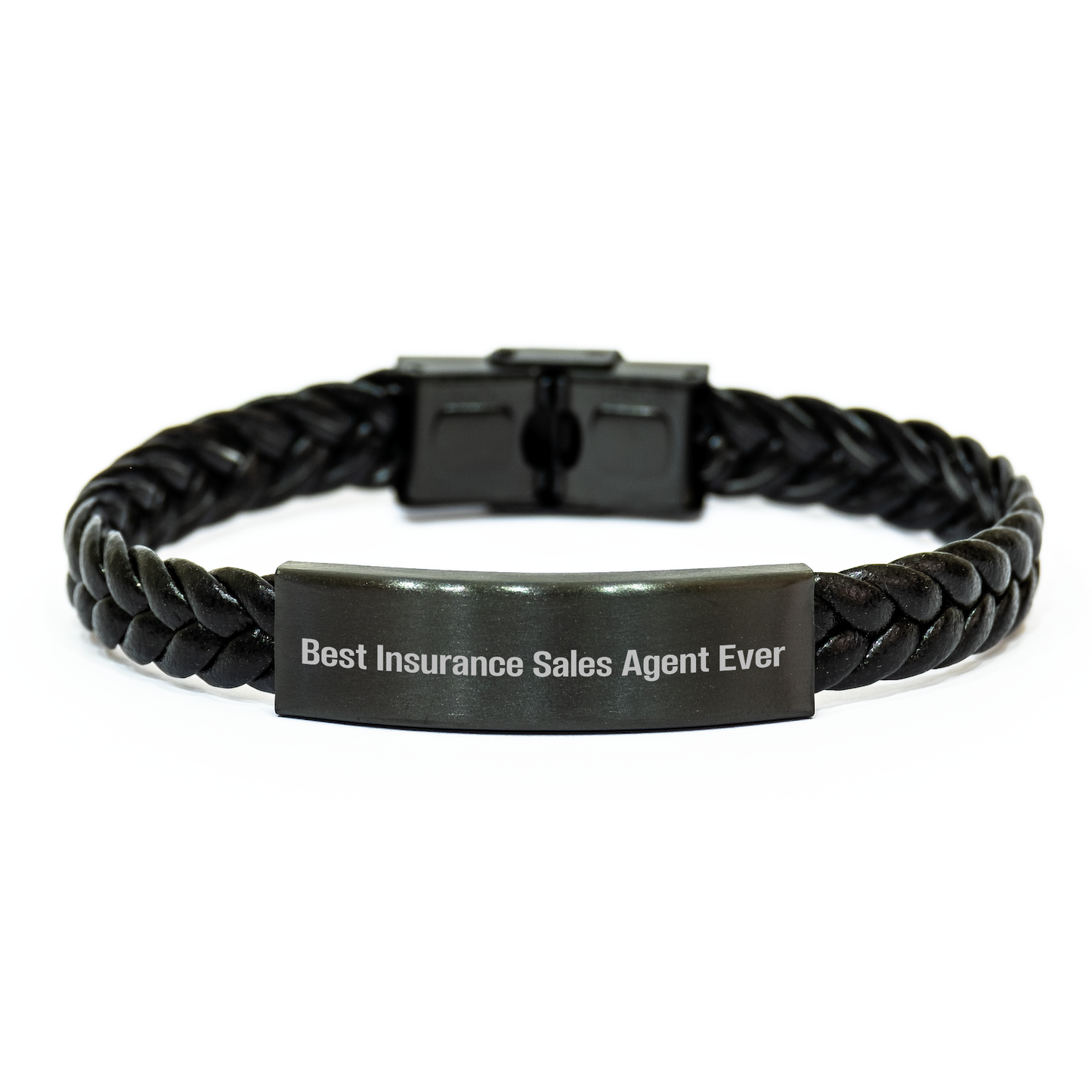 Funny Inspirational Gifts for Insurance Sales Agent Graduation Unique Interlaced Leather Bracelet from Friends - Image 1