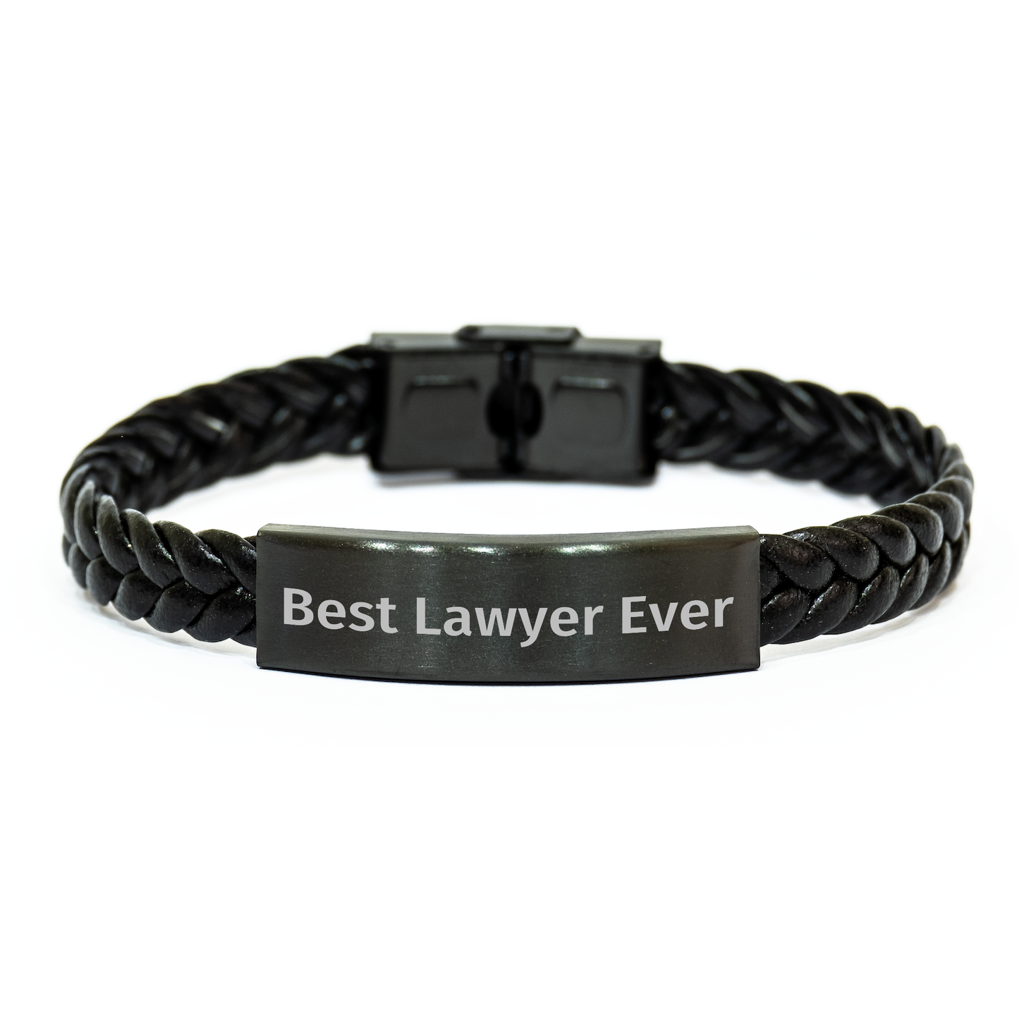 Funny Gifts from Best Lawyer Ever for Mother's Day - Interlaced Leather Bracelet for Lawyer - Image 1