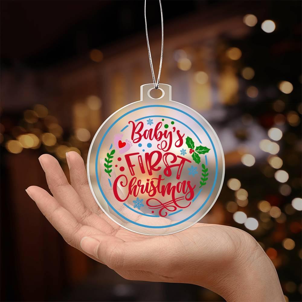 Baby's First Christmas Acrylic Keepsake Ornament