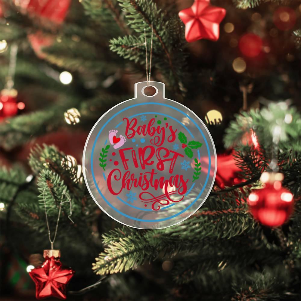 Baby's First Christmas Acrylic Keepsake Ornament