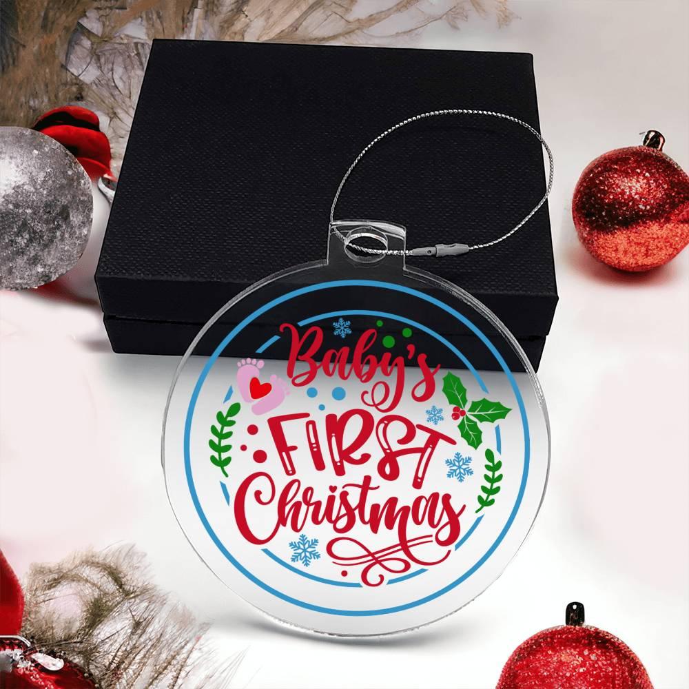 Baby's First Christmas Acrylic Keepsake Ornament